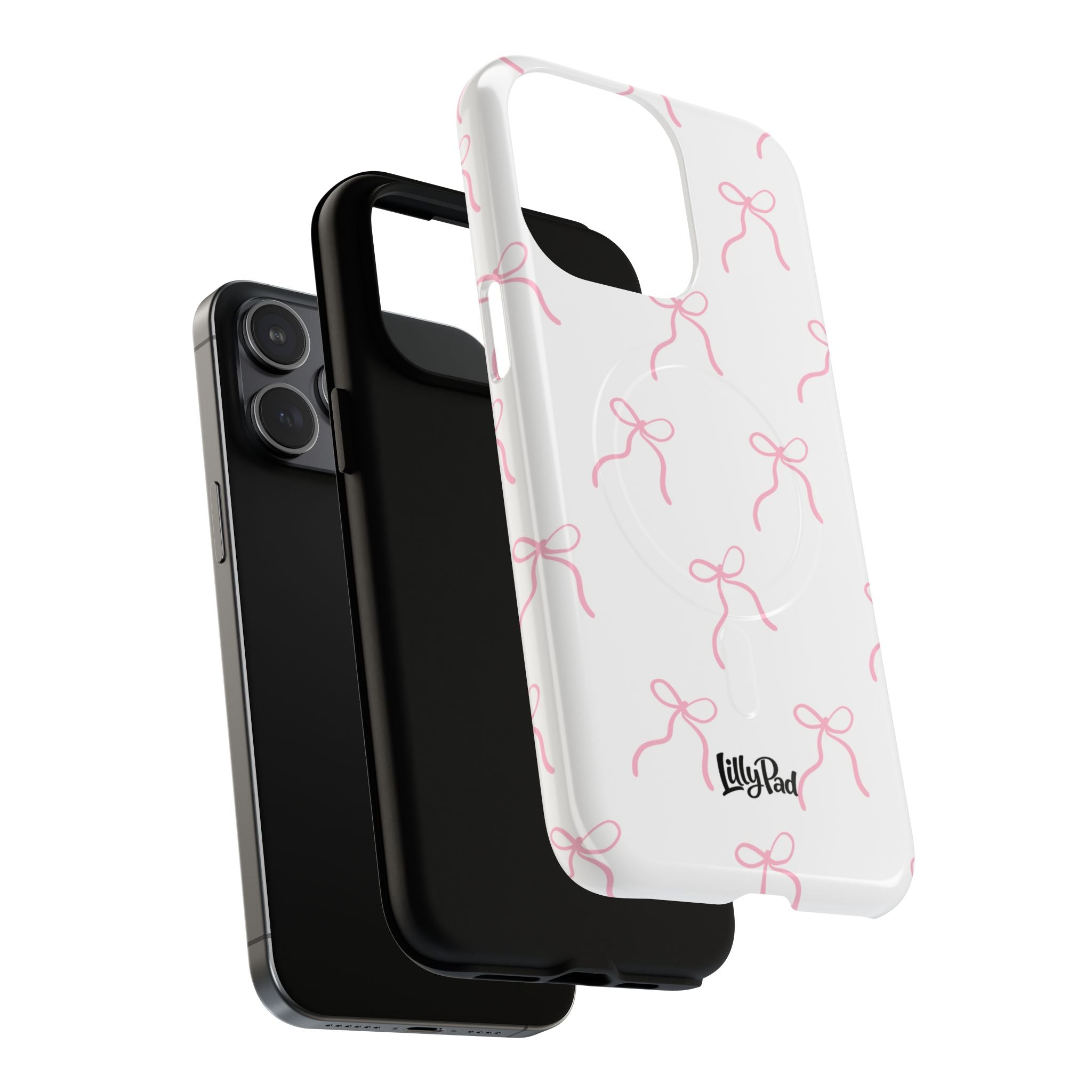 Pink Bow Pattern Phone Case | Tough Magnetic Case