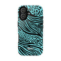 Y2K Animal Print Phone Case | Magnetic Tough Case, Zebra Leopard Blend
