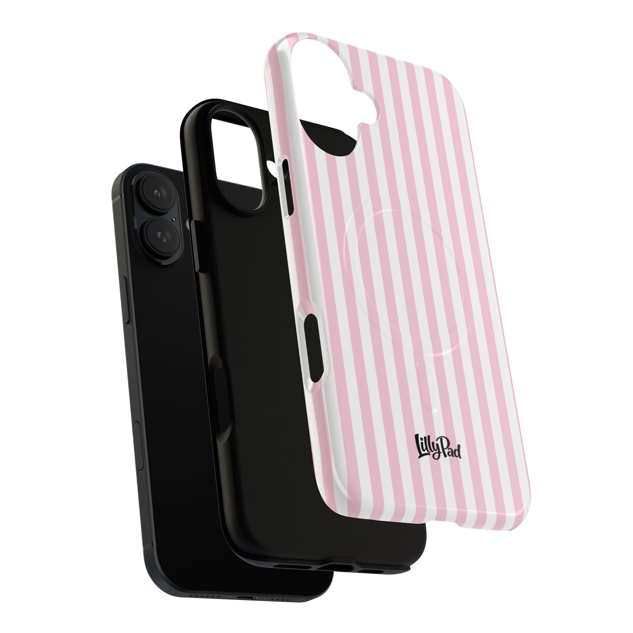 Pink Vertical Stripe phone case | Tough Magnetic Case