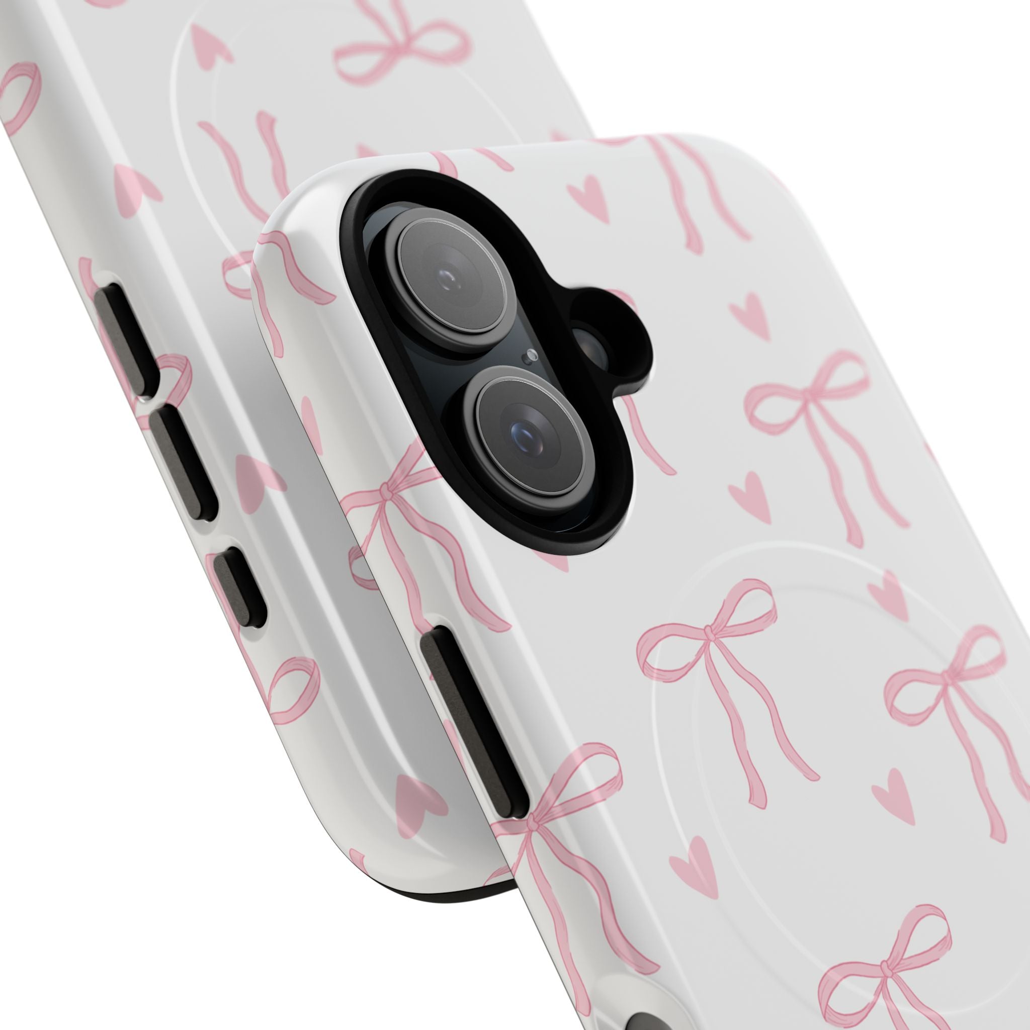 Pink Bow Pattern Phone Case | Tough Magnetic Case