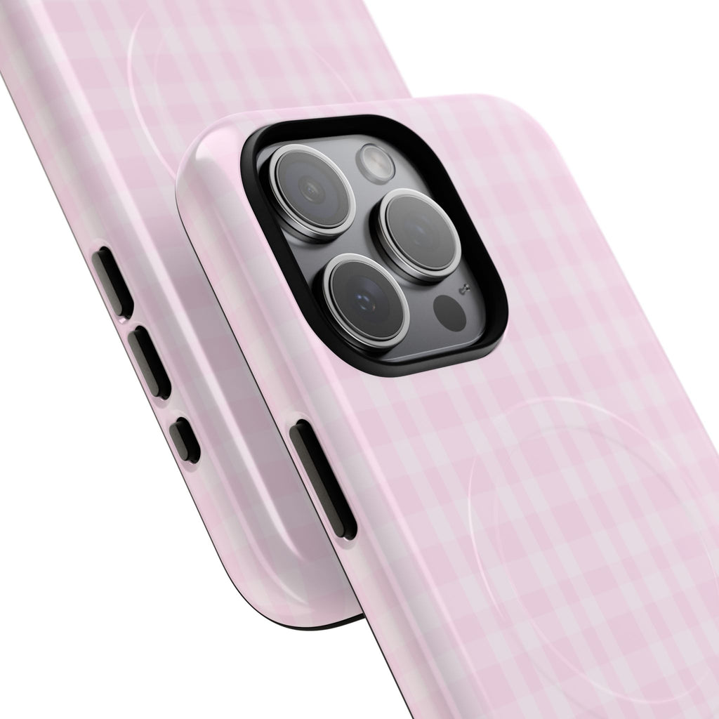 Pink Gingham Phone Case | Tough Magnetic Case