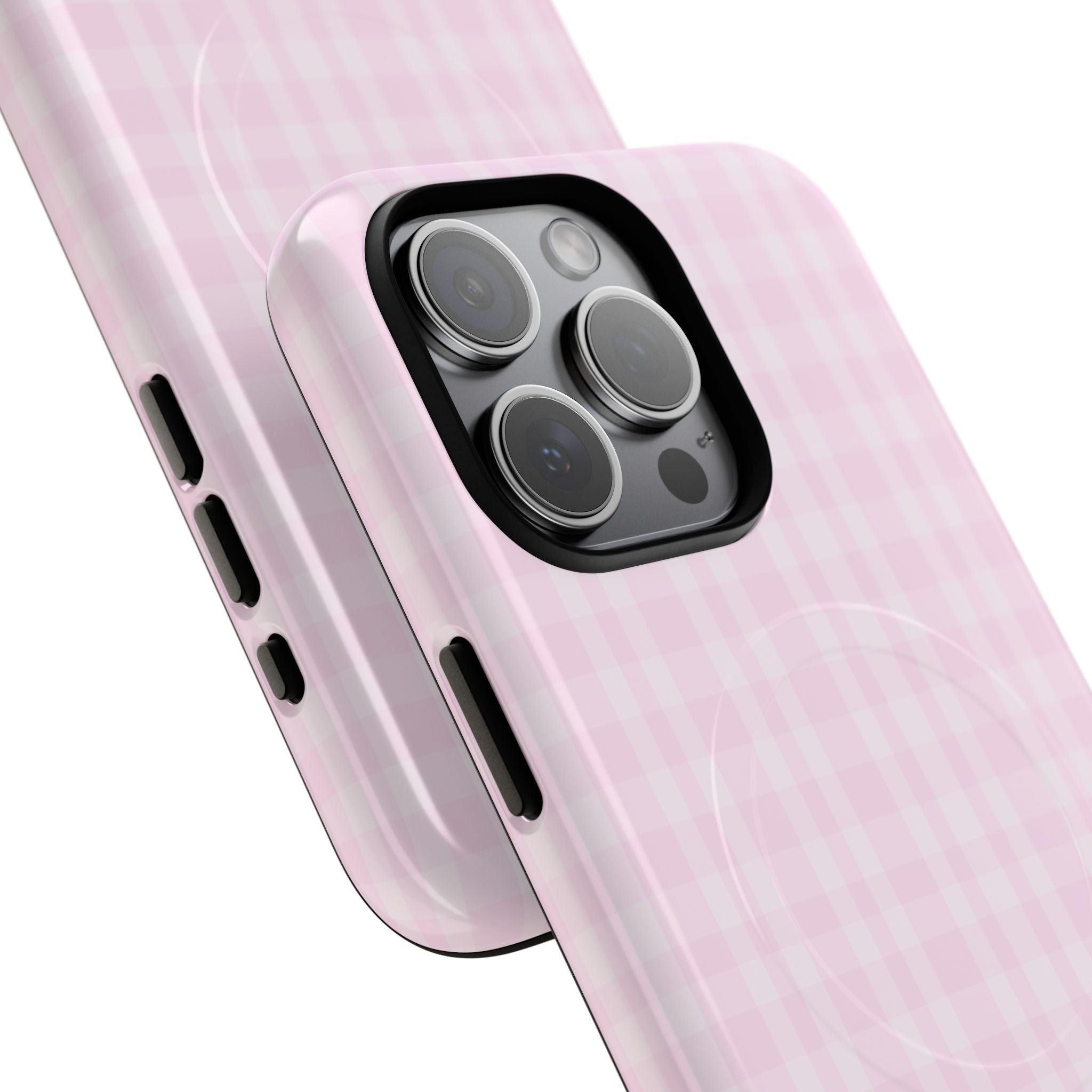 Pink Gingham Phone Case | Tough Magnetic Case