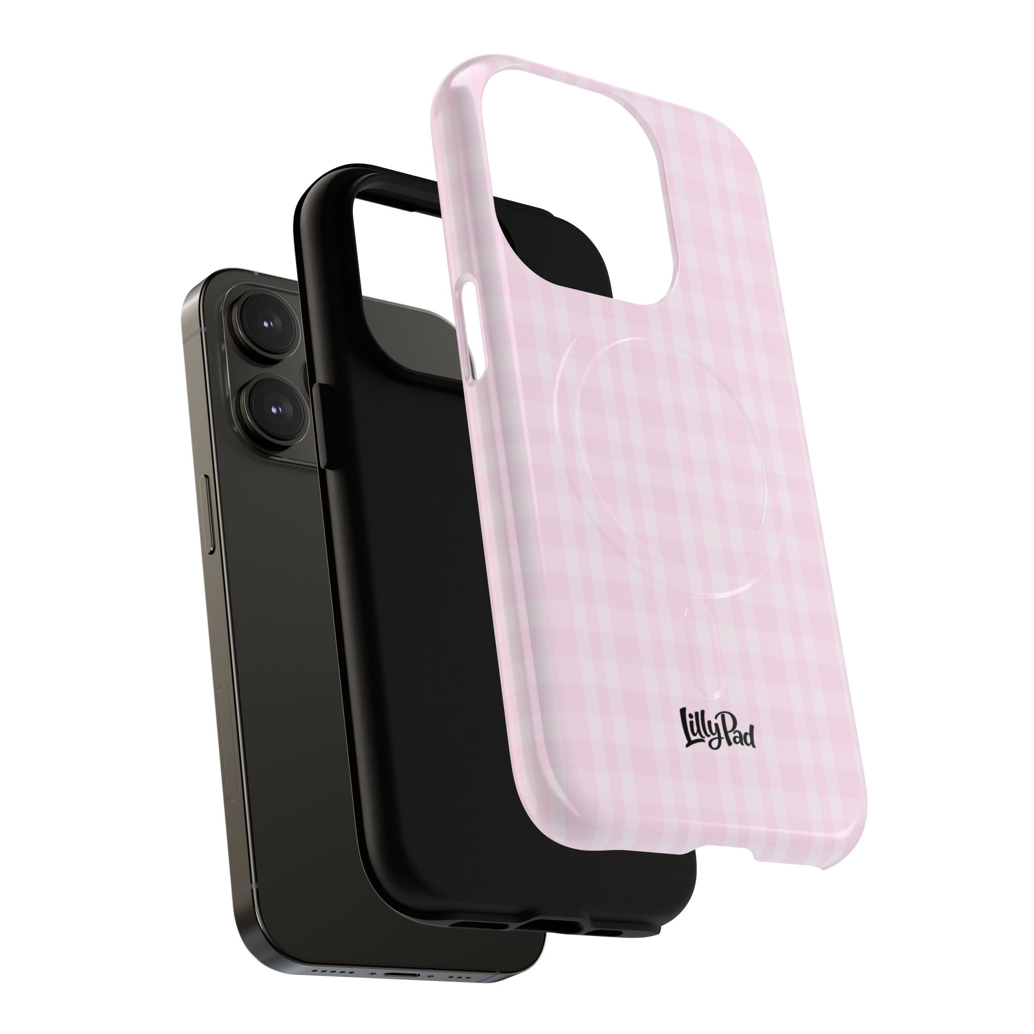 Pink Gingham Phone Case | Tough Magnetic Case