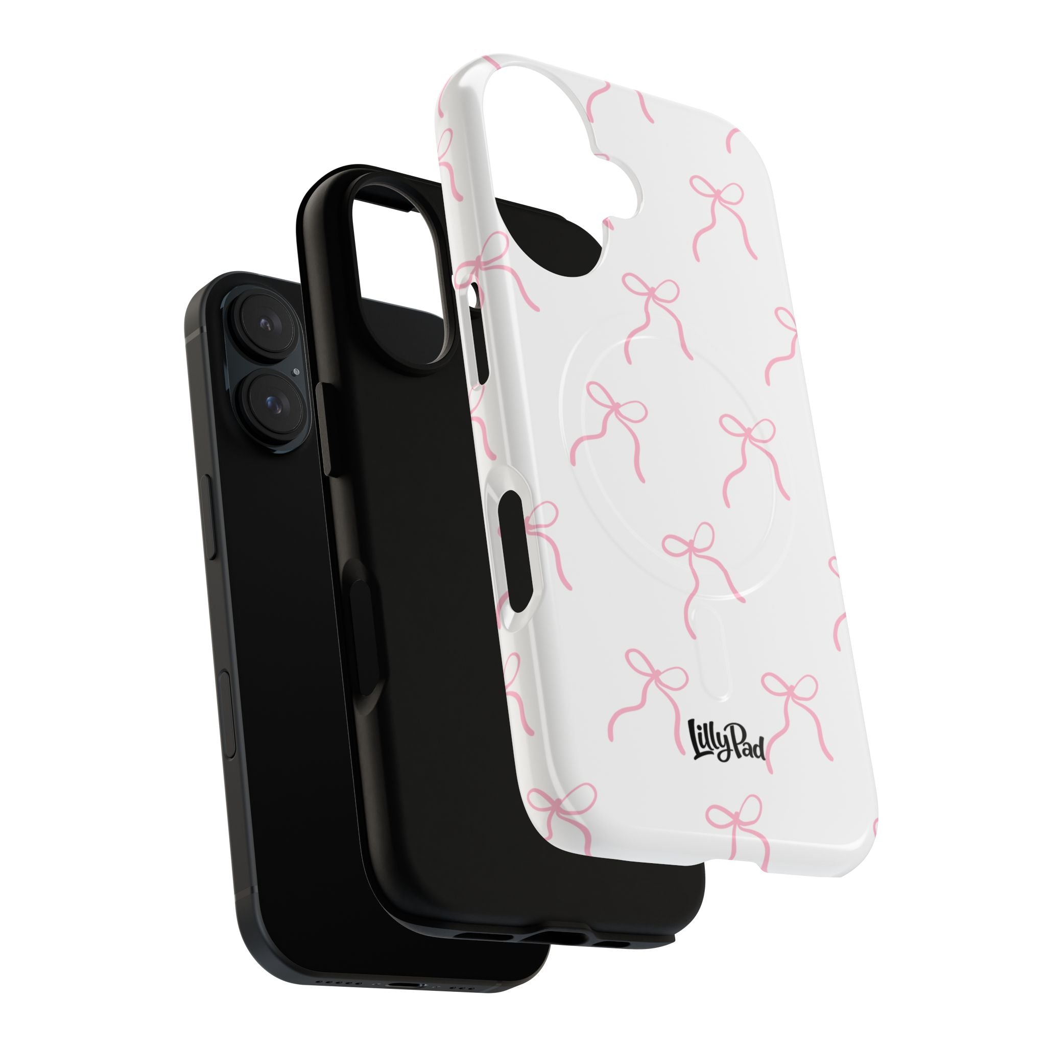 Pink Bow Pattern Phone Case | Tough Magnetic Case