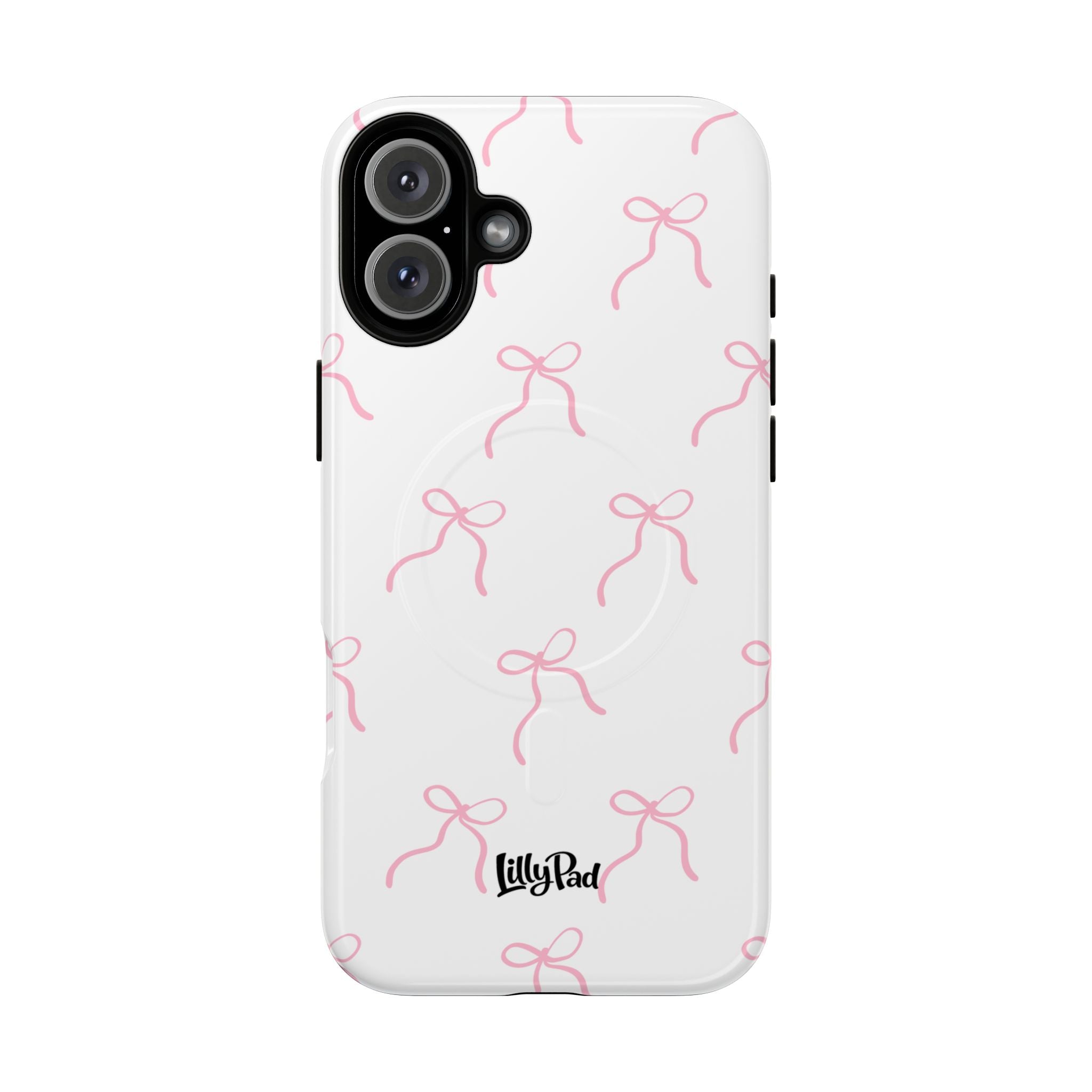 Pink Bow Pattern Phone Case | Tough Magnetic Case