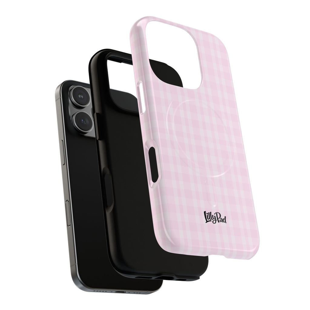 Pink Gingham Phone Case | Tough Magnetic Case