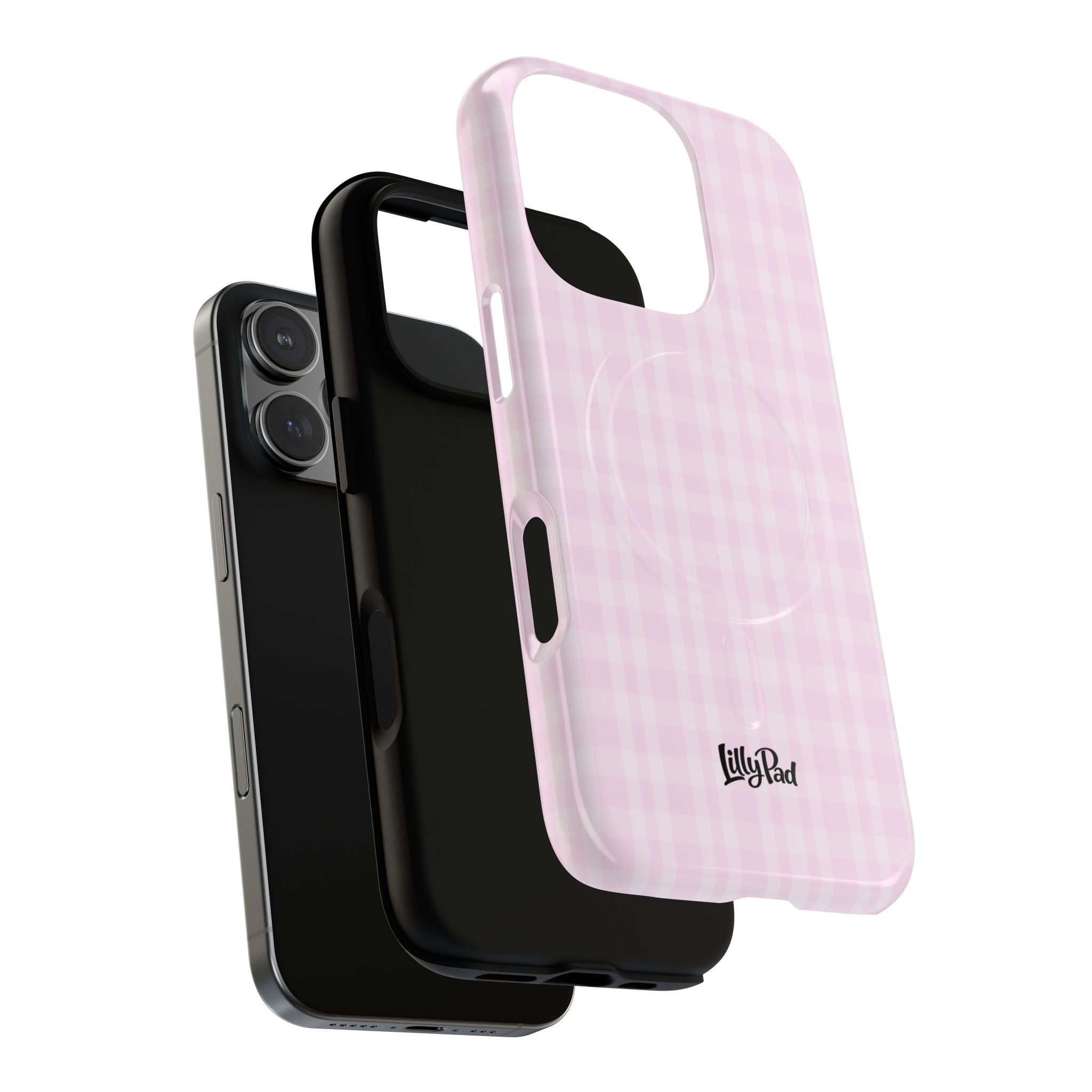 Pink Gingham Phone Case | Tough Magnetic Case