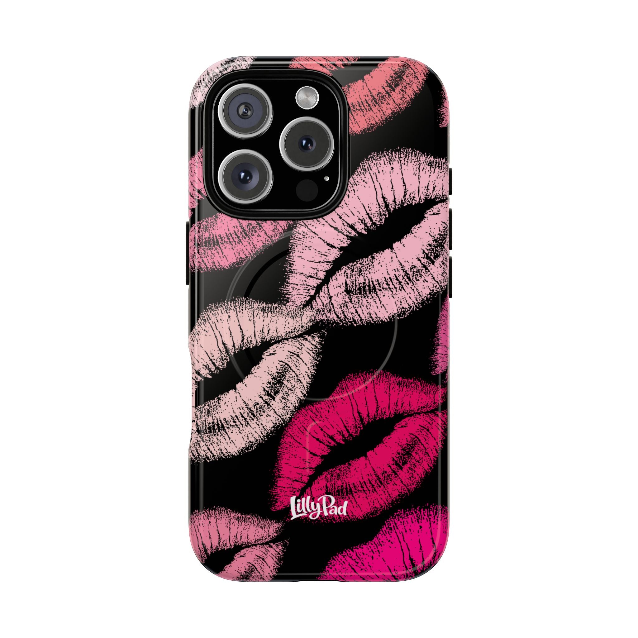 Pink Lipstick Kiss Phone Case Tough Magnetic Case | Lip Print iPhone Cover