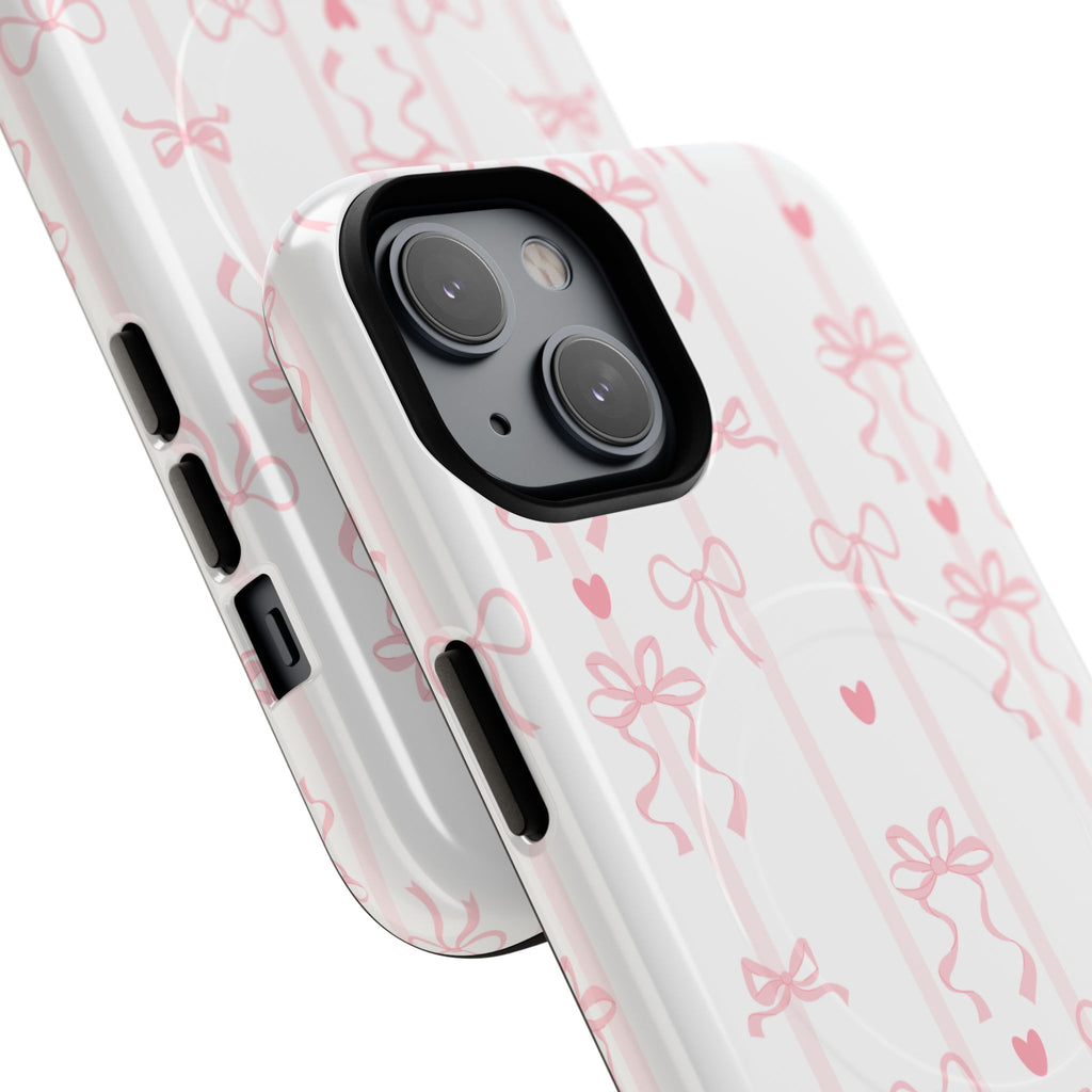 Pink Ribbon Pattern Phone Case | Tough Magnetic Case