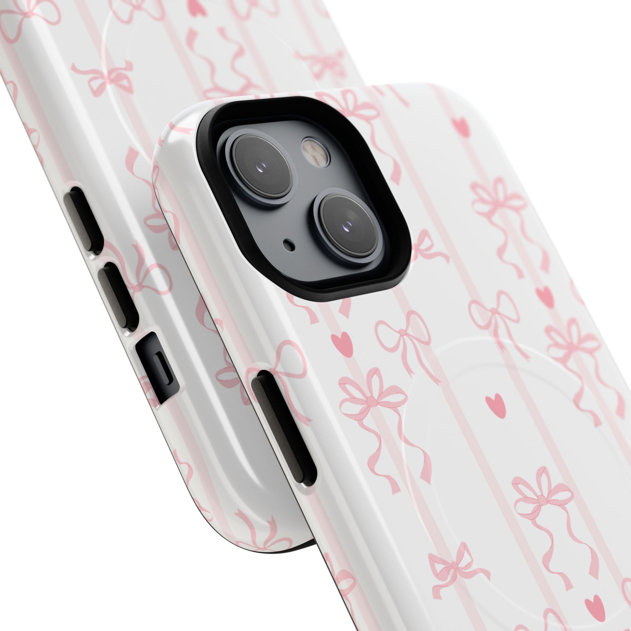 Pink Ribbon Pattern Phone Case | Tough Magnetic Case
