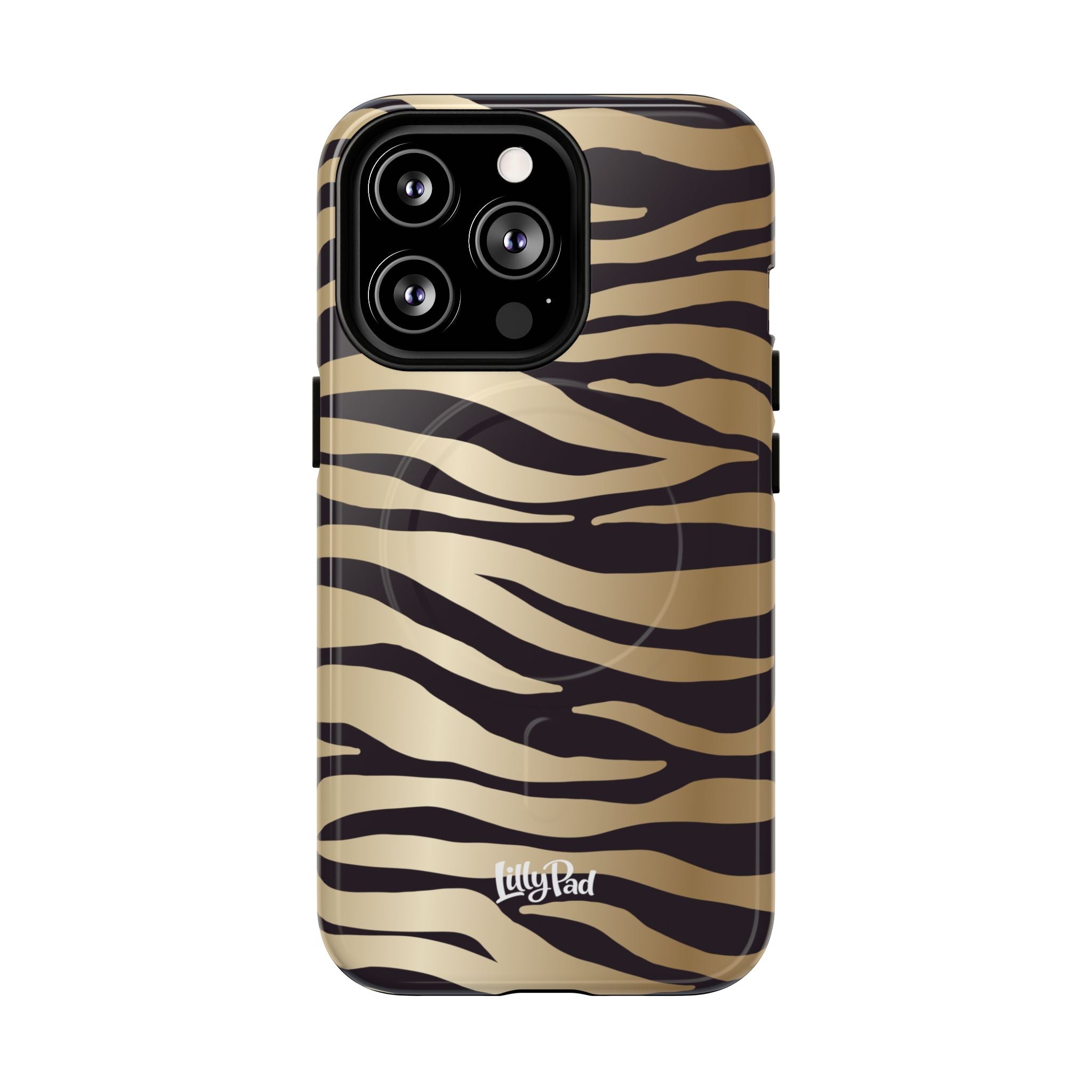 Gold Zebra Stripe Phone Case | Tough Magnetic Case