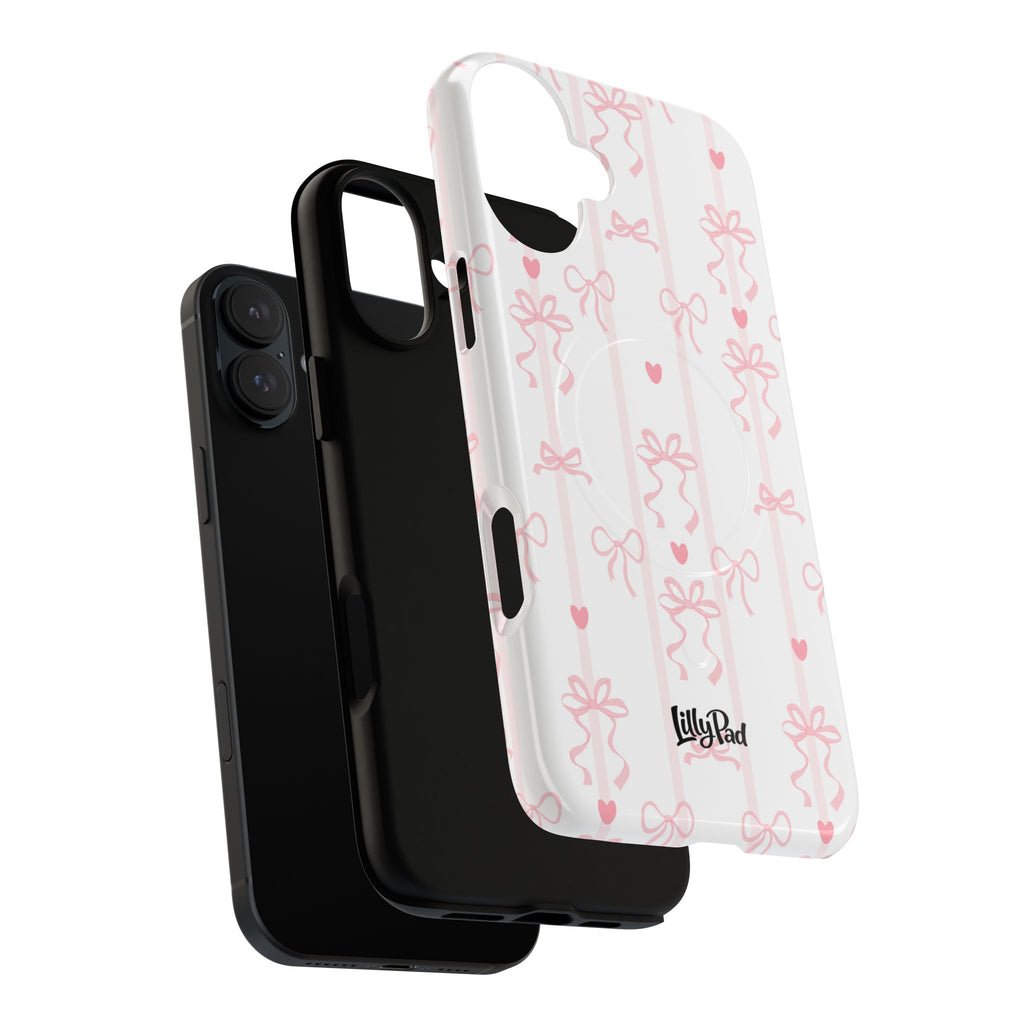 Pink Ribbon Pattern Phone Case | Tough Magnetic Case
