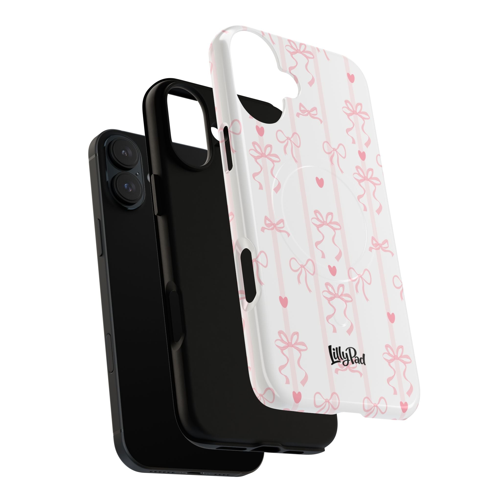 Pink Ribbon Pattern Phone Case | Tough Magnetic Case