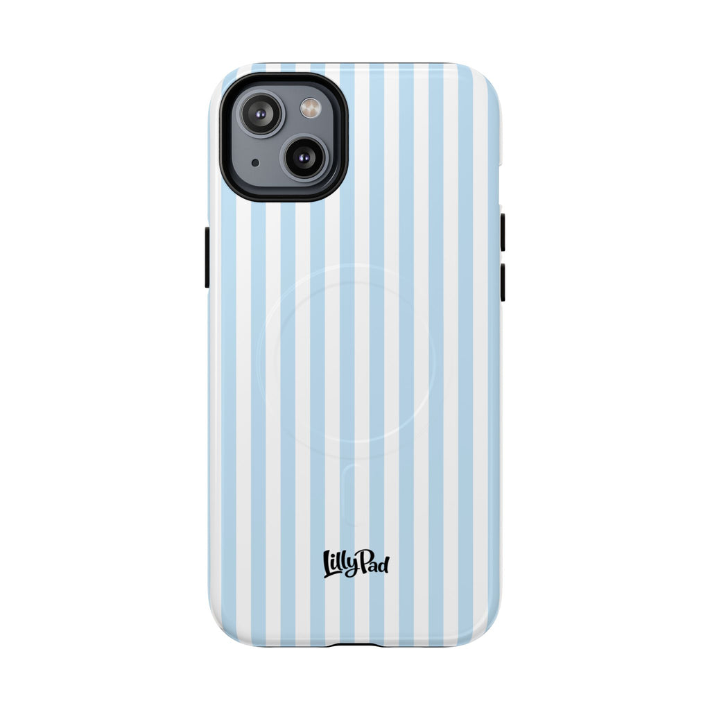 Blue Striped Pattern Phone Case | Tough Magnetic Case