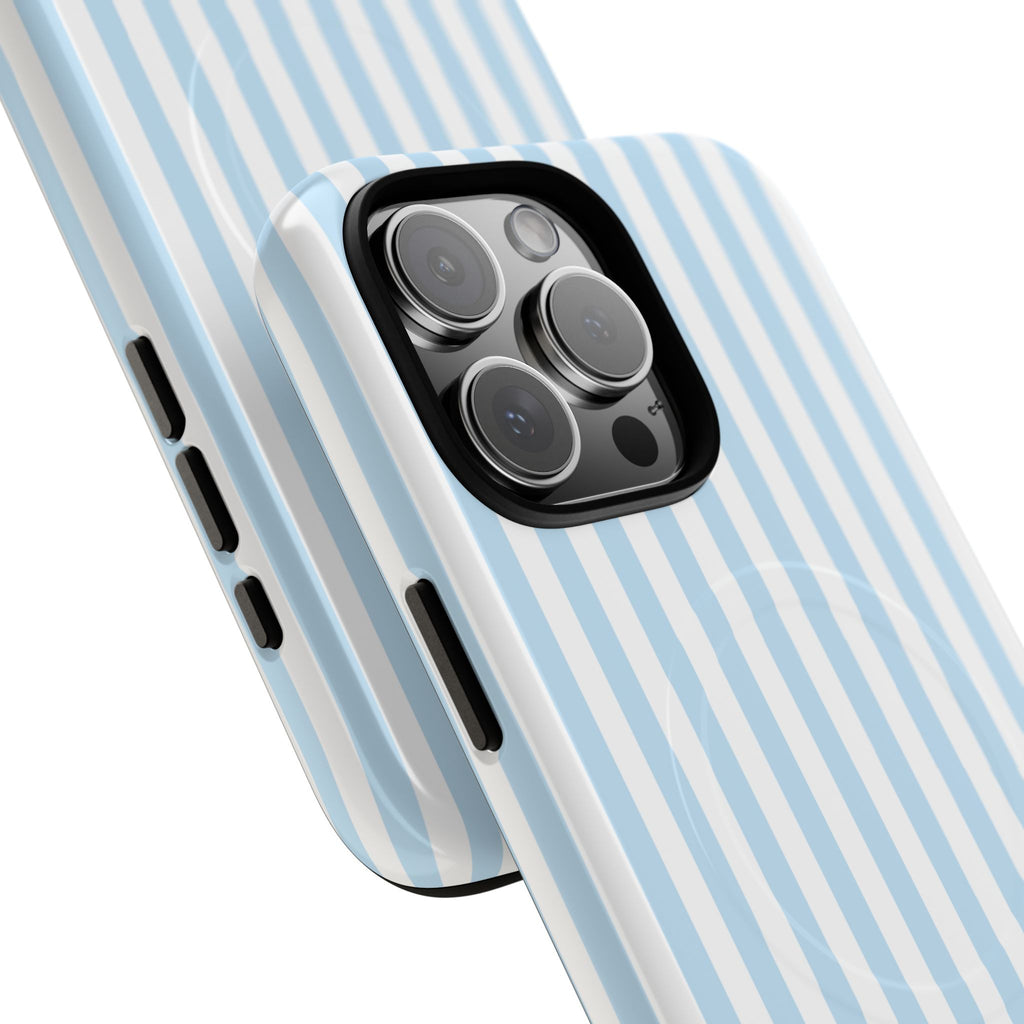 Blue Striped Pattern Phone Case | Tough Magnetic Case
