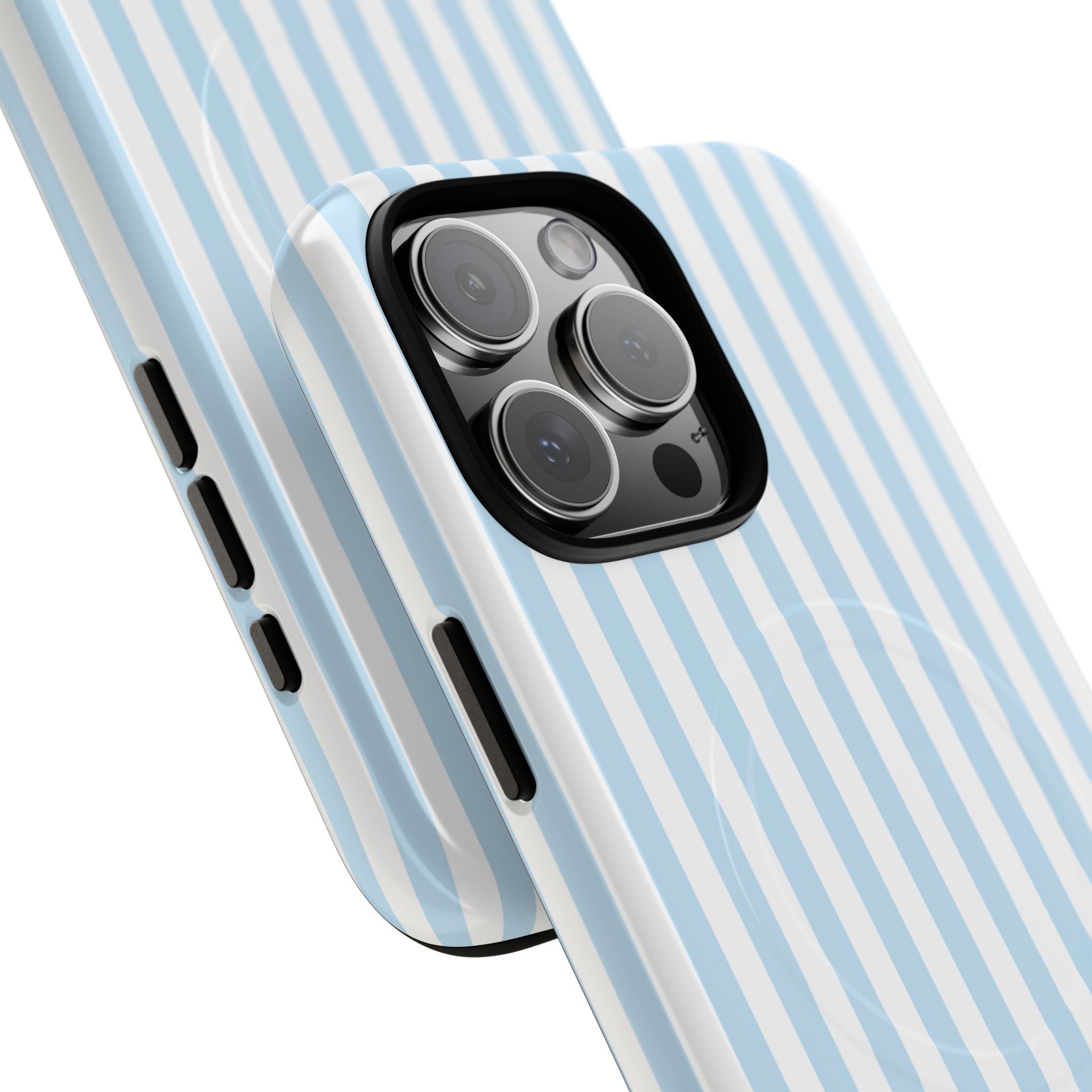 Blue Striped Pattern Phone Case | Tough Magnetic Case