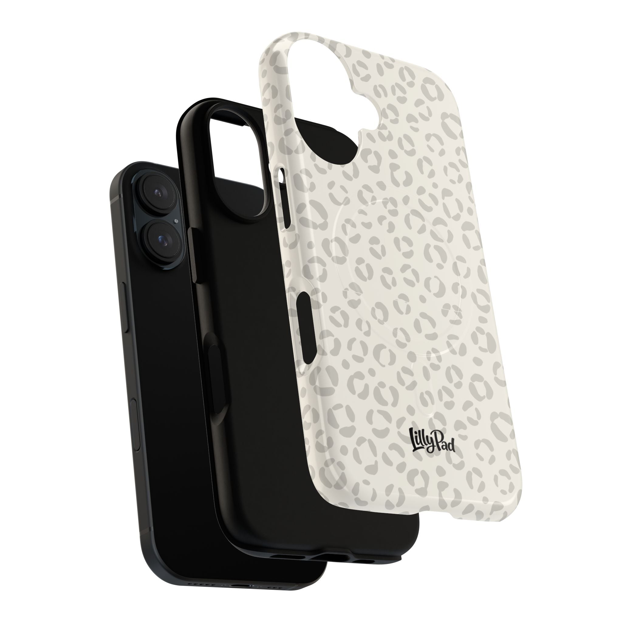 Neutral Leopard Print Tough Magnetic Case | Phone Case, Animal Pattern