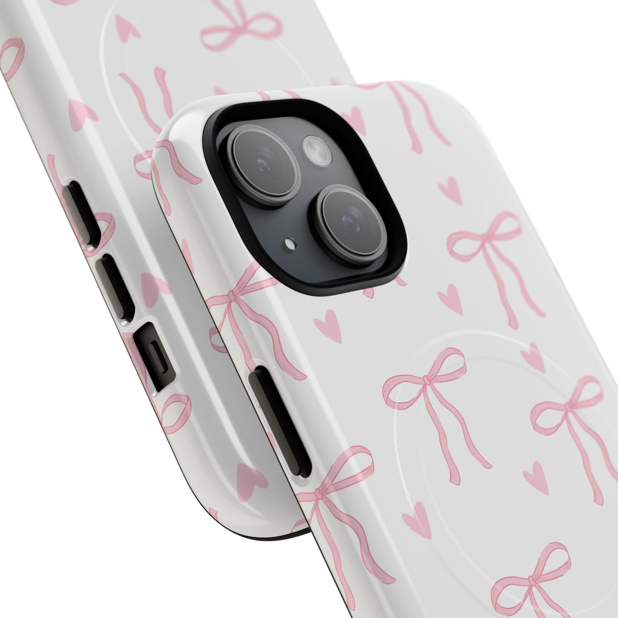 Pink Bow Pattern Phone Case | Tough Magnetic Case