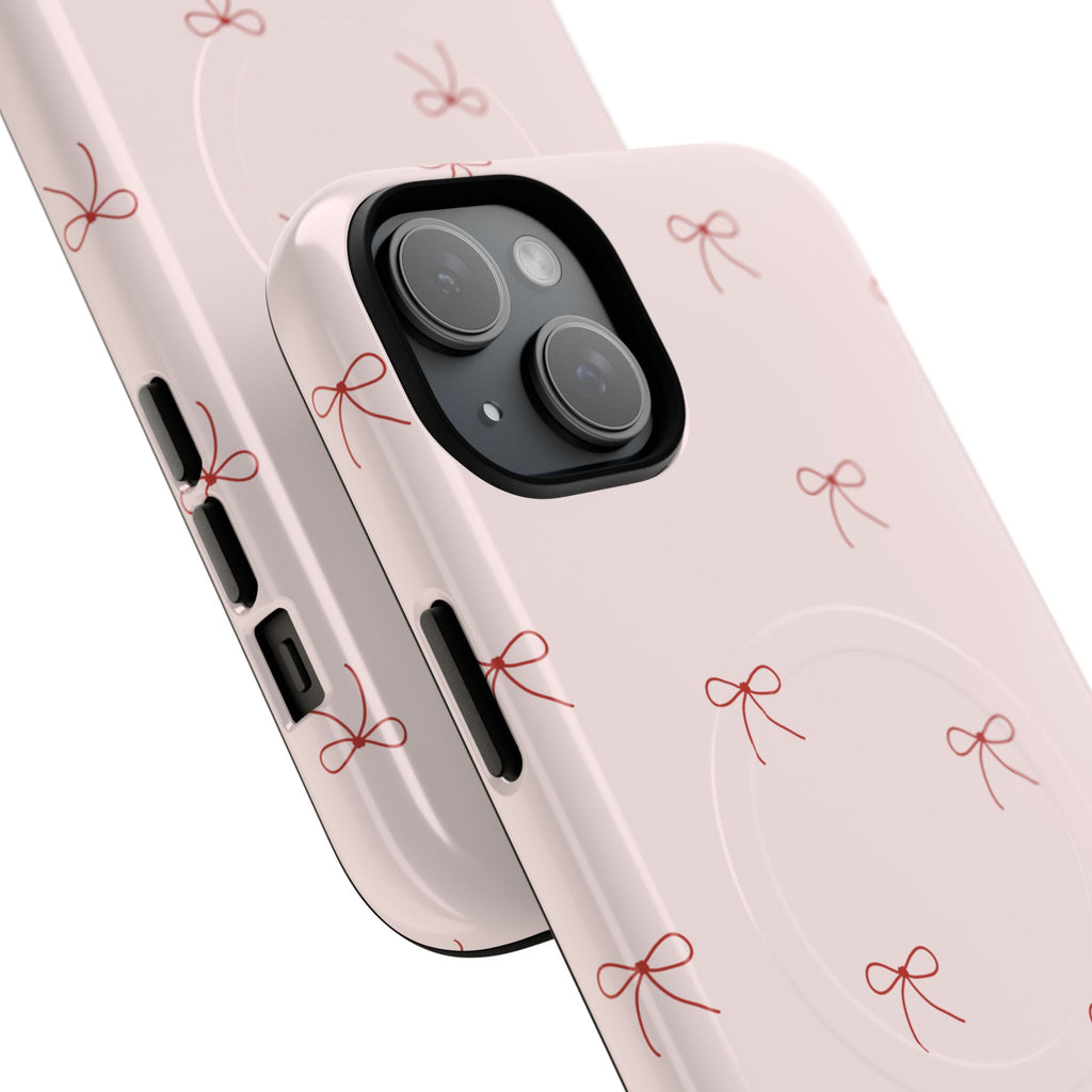 Pink Tiny Bows Phone Case | Tough Magnetic Case