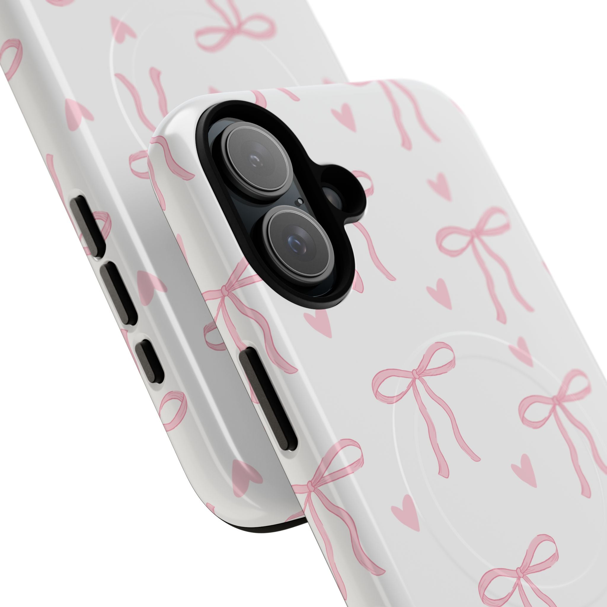 Pink Bow Pattern Phone Case | Tough Magnetic Case