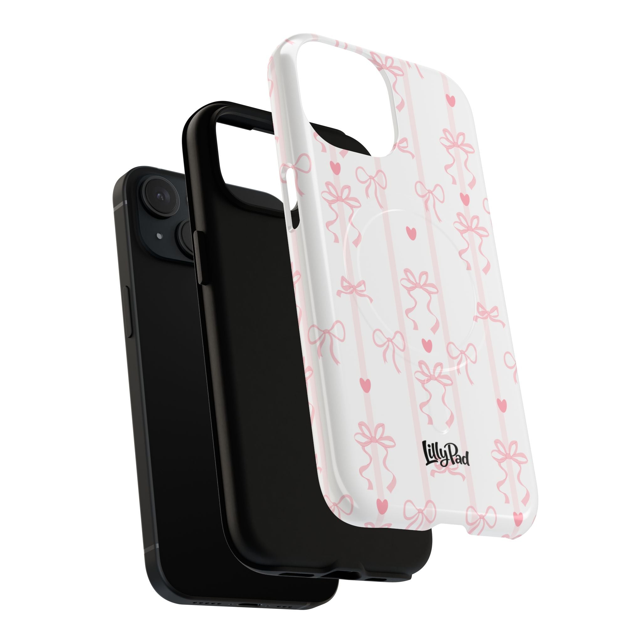 Pink Ribbon Pattern Phone Case | Tough Magnetic Case