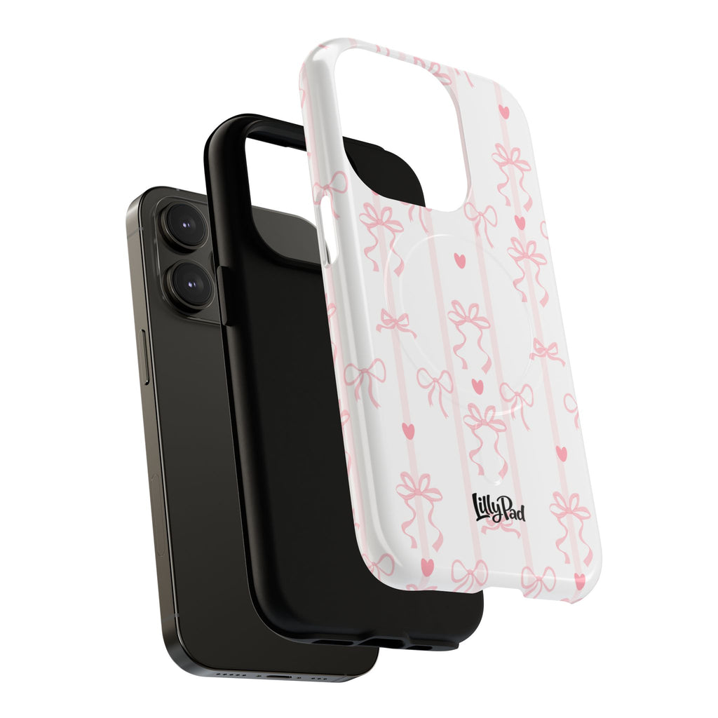 Pink Ribbon Pattern Phone Case | Tough Magnetic Case