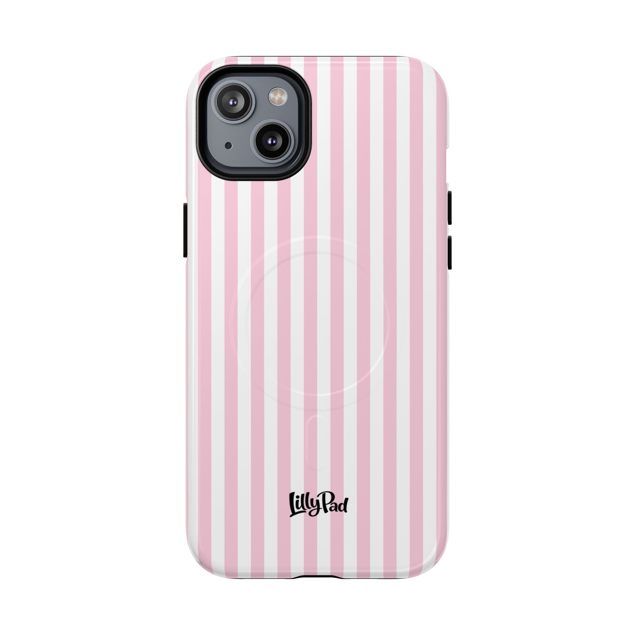 Pink Vertical Stripe phone case | Tough Magnetic Case