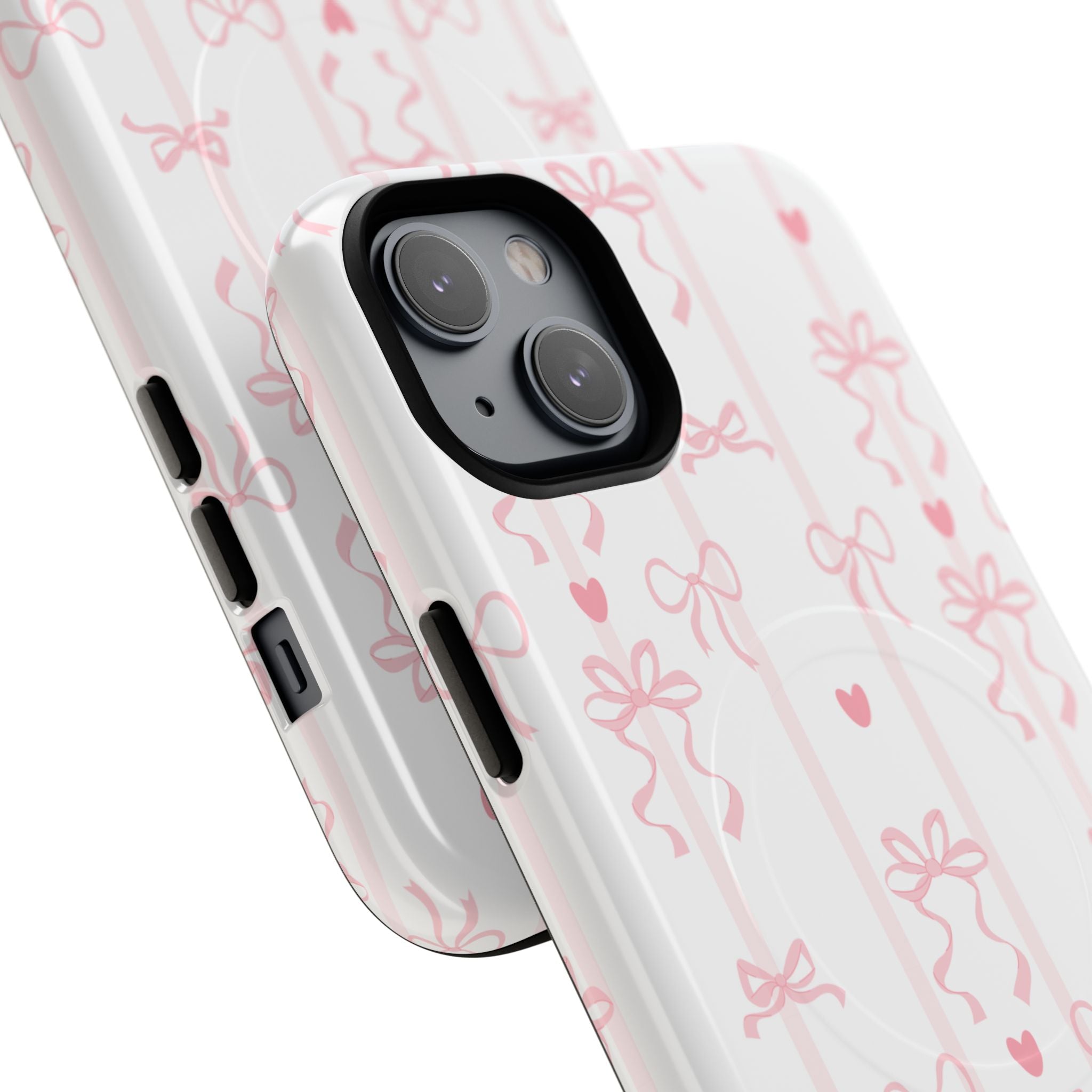 Pink Ribbon Pattern Phone Case | Tough Magnetic Case