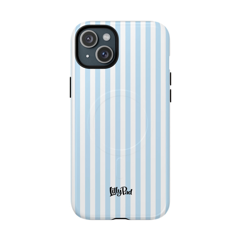 Blue Striped Pattern Phone Case | Tough Magnetic Case