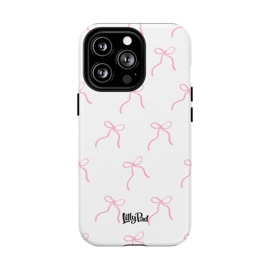 Pink Bow Pattern Phone Case | Tough Magnetic Case