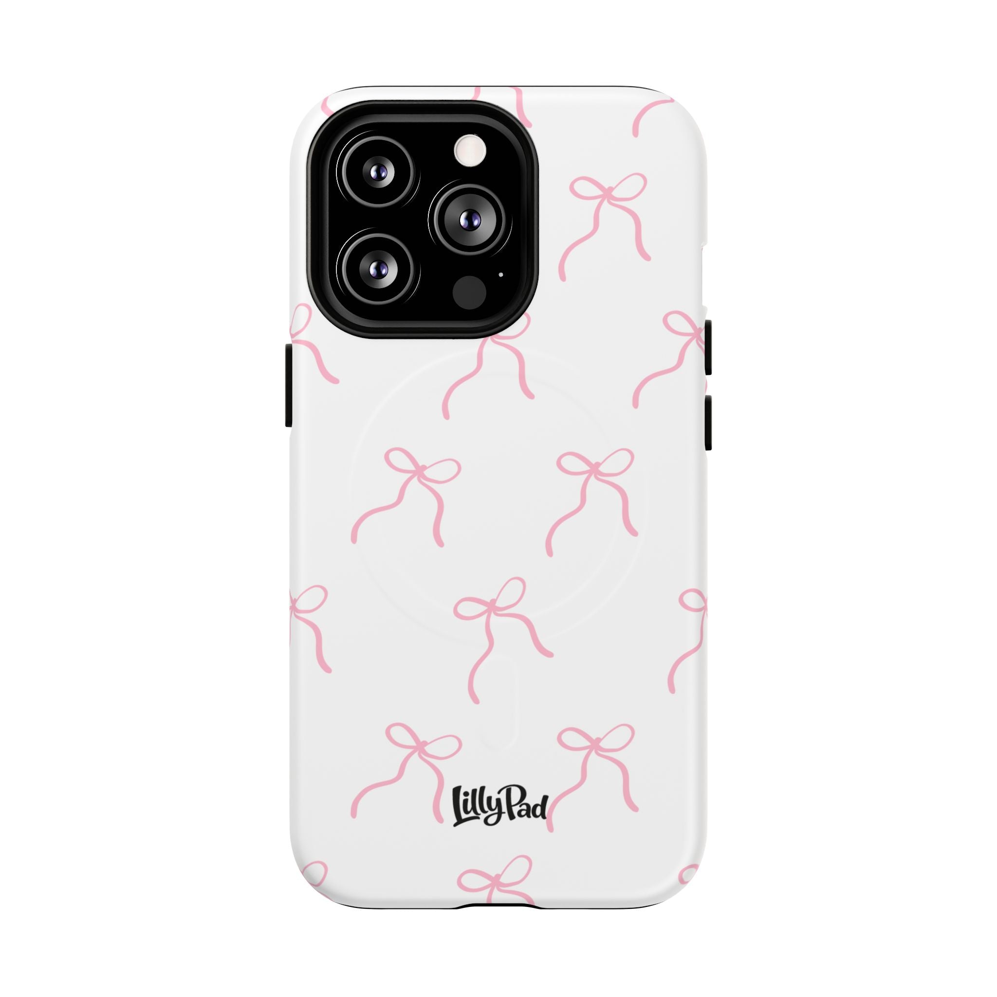 Pink Bow Pattern Phone Case | Tough Magnetic Case