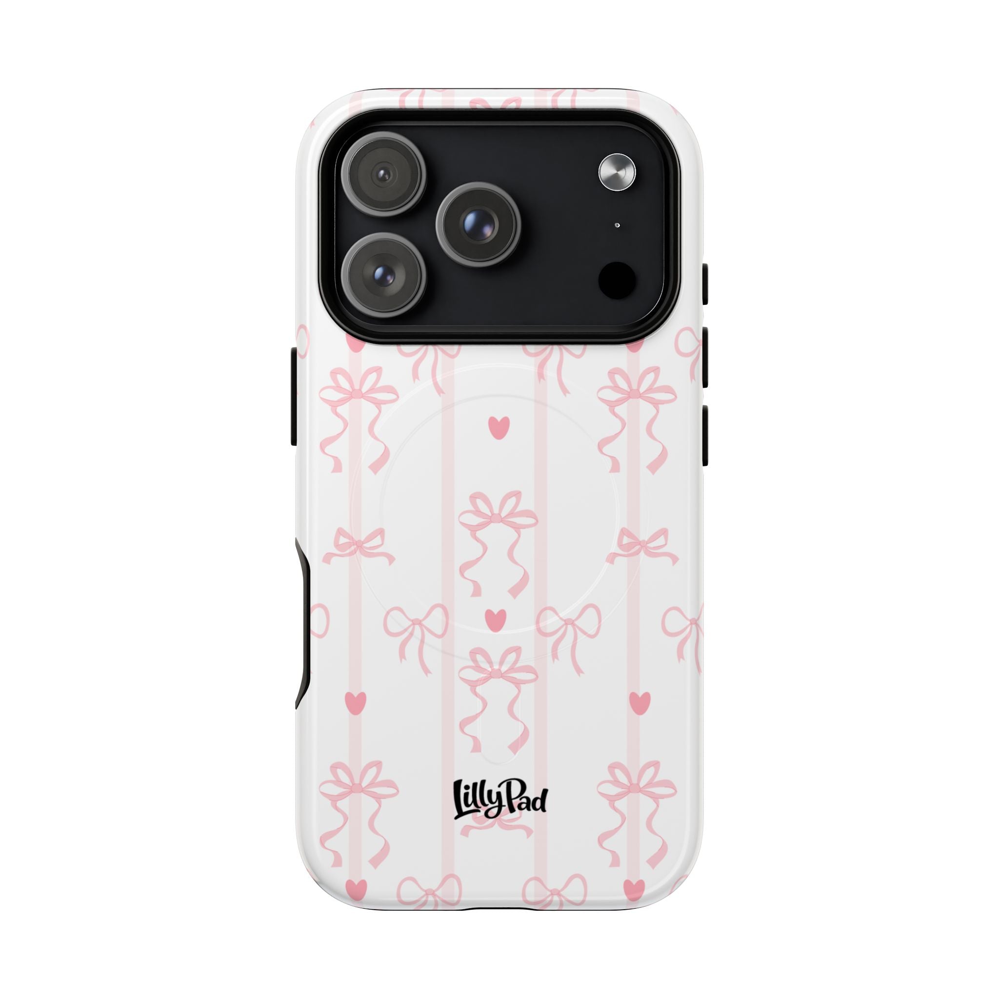 Pink Ribbon Pattern Phone Case | Tough Magnetic Case
