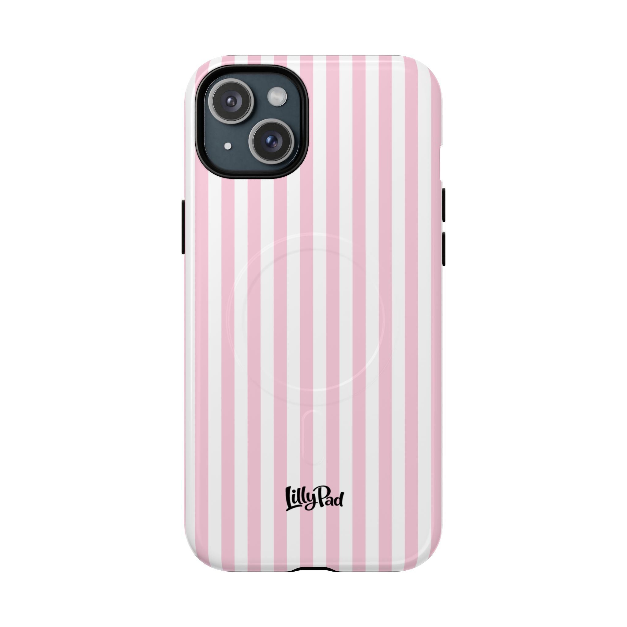 Pink Vertical Stripe phone case | Tough Magnetic Case