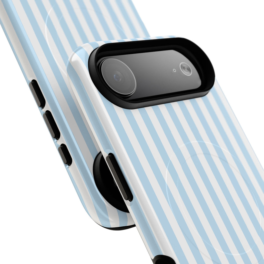 Blue Striped Pattern Phone Case | Tough Magnetic Case