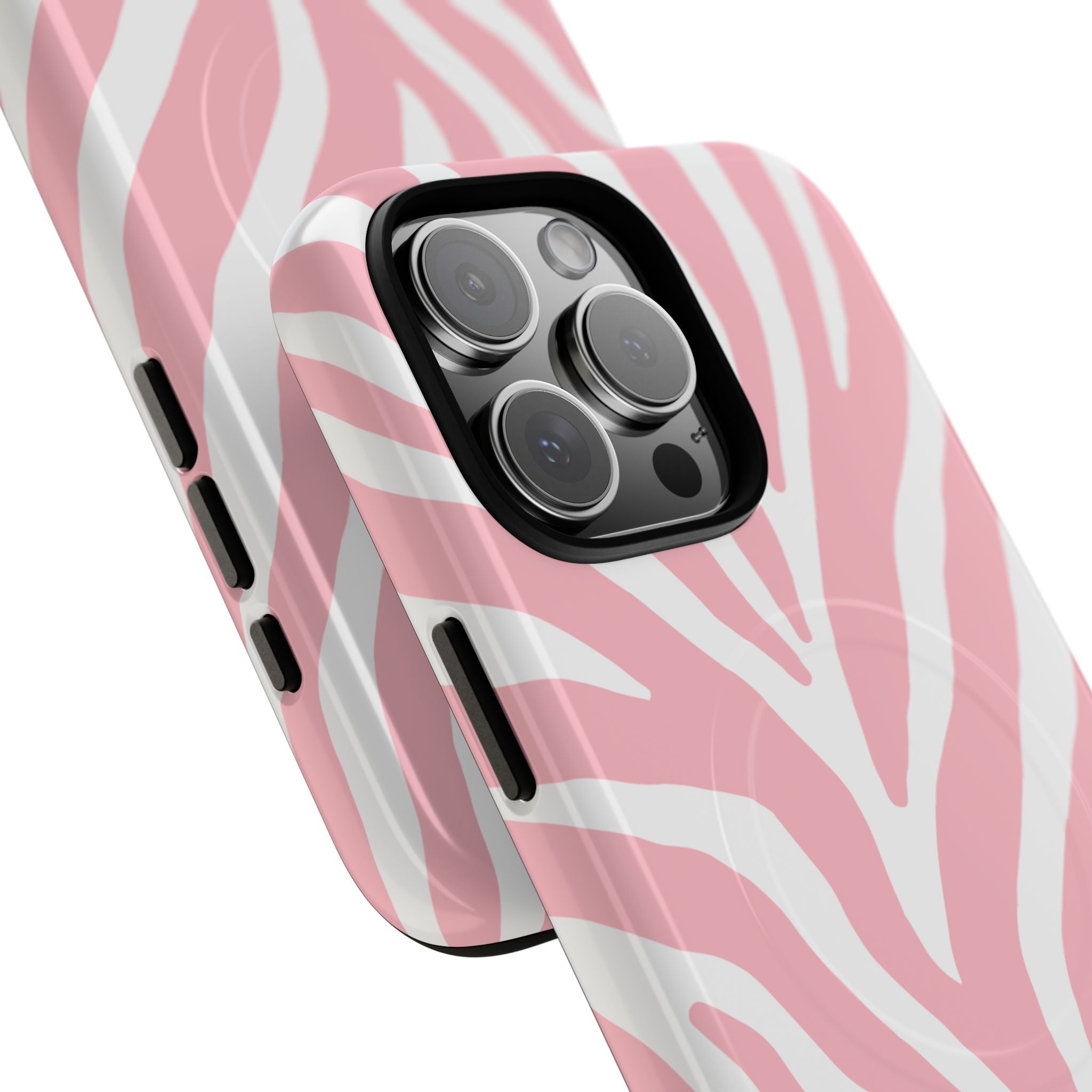 Pink Zebra Print Phone Case | Magnetic Case