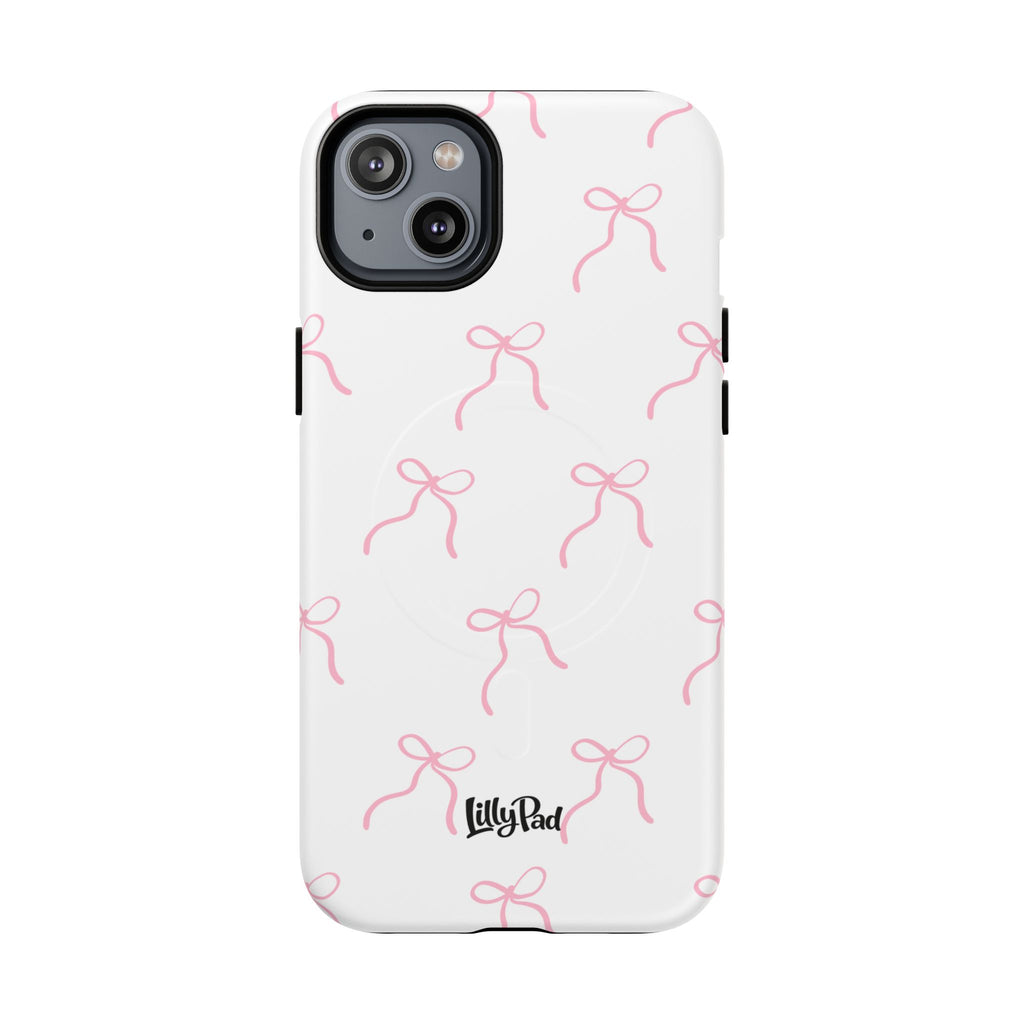 Pink Bow Pattern Phone Case | Tough Magnetic Case