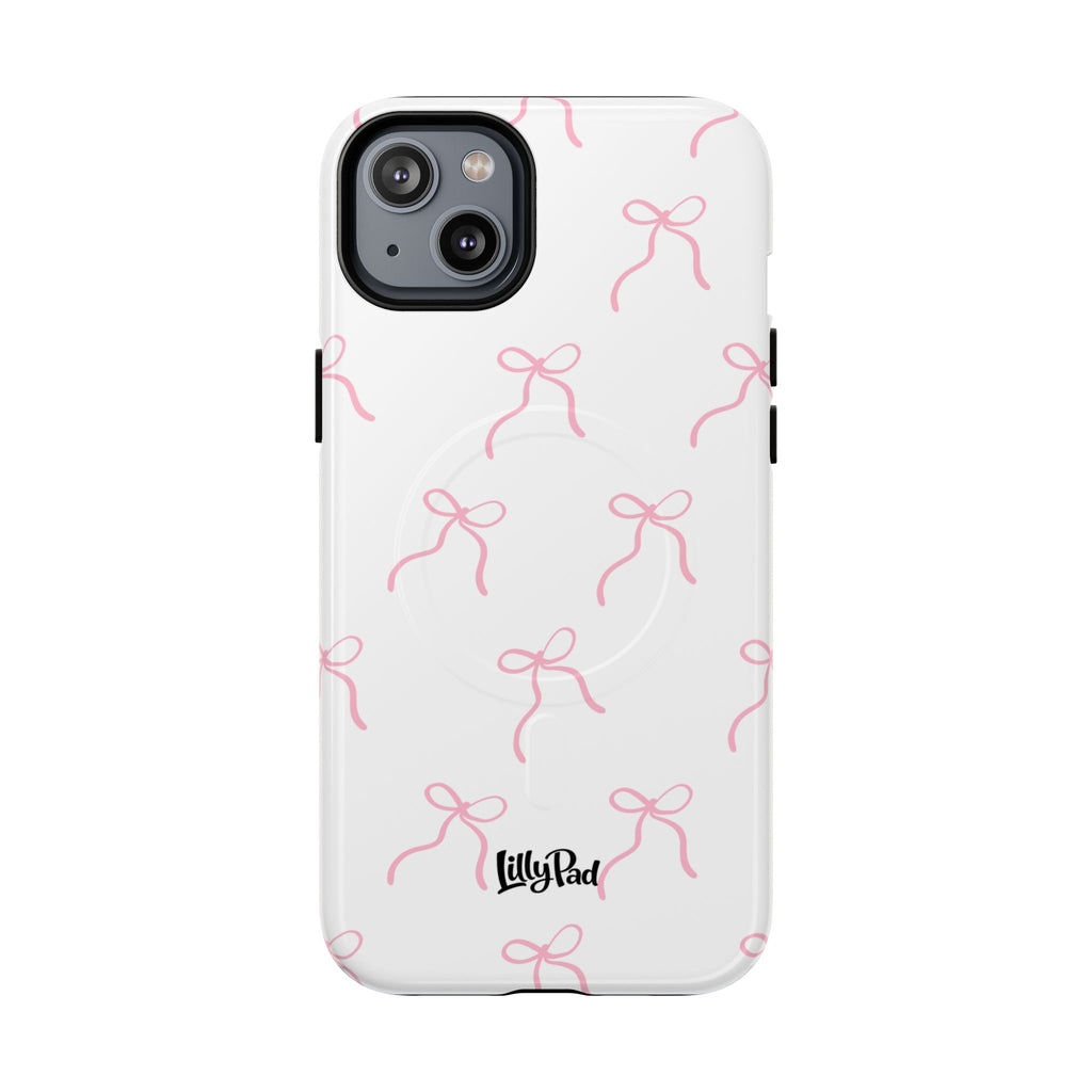 Pink Bow Pattern Phone Case | Tough Magnetic Case