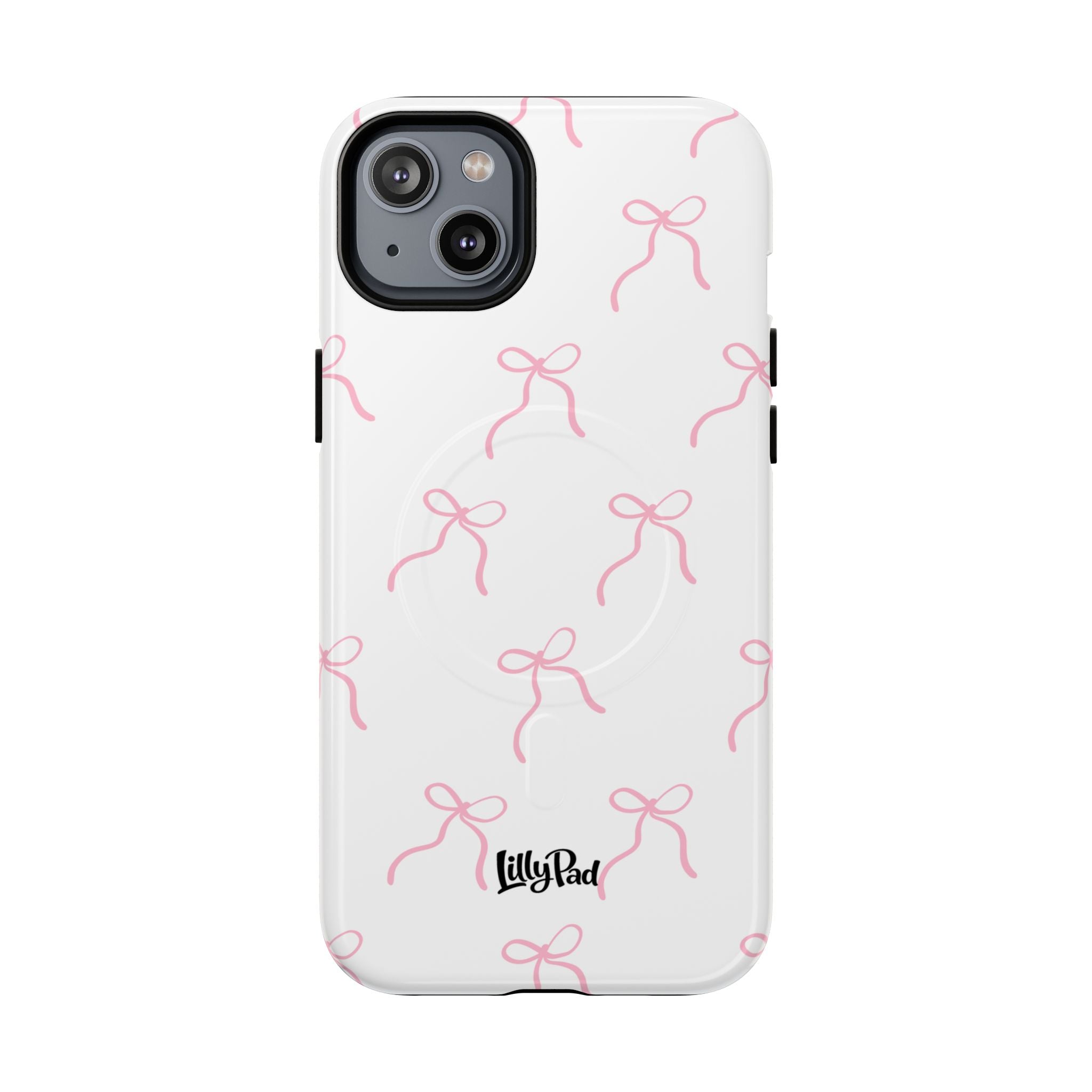 Pink Bow Pattern Phone Case | Tough Magnetic Case