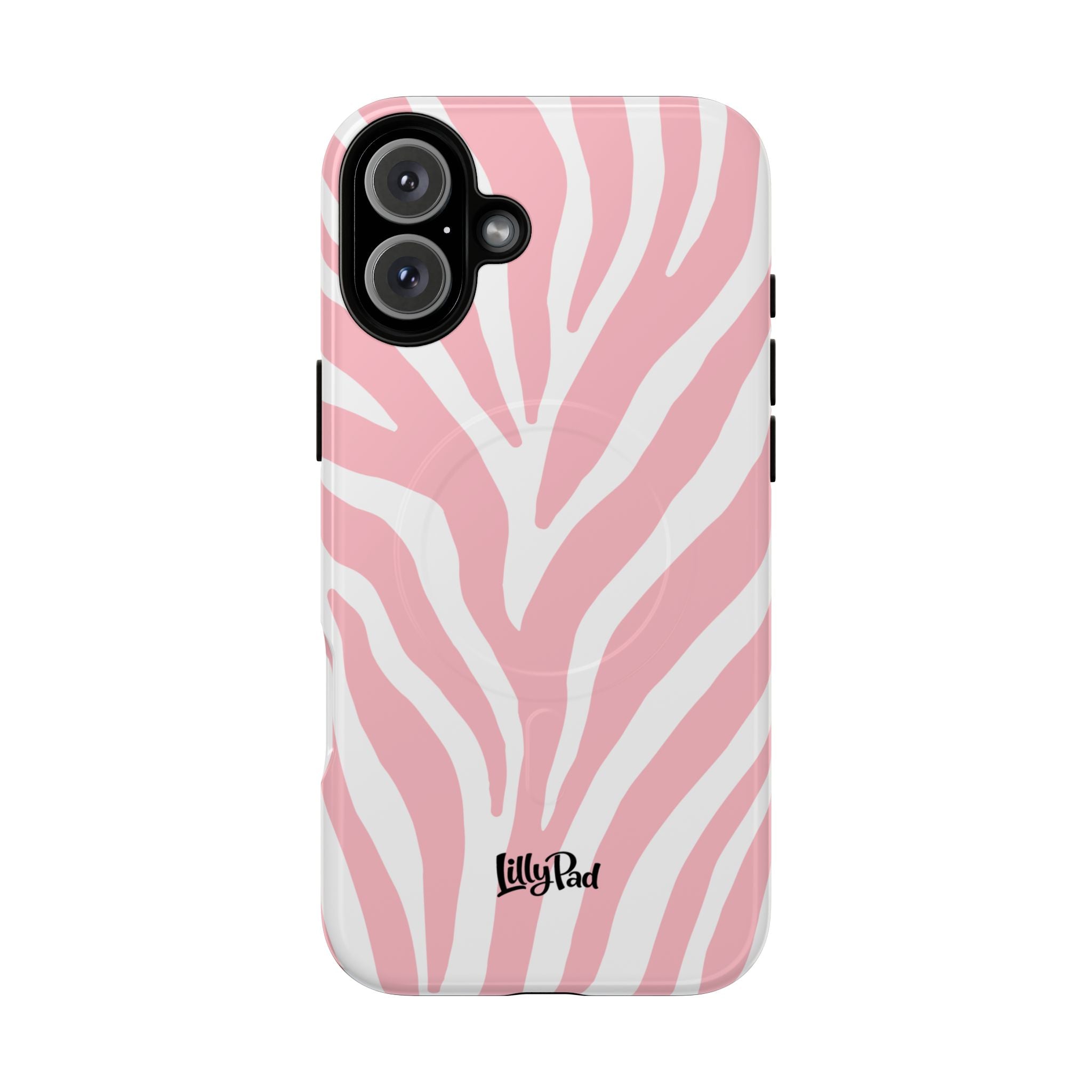 Pink Zebra Print Phone Case | Magnetic Case