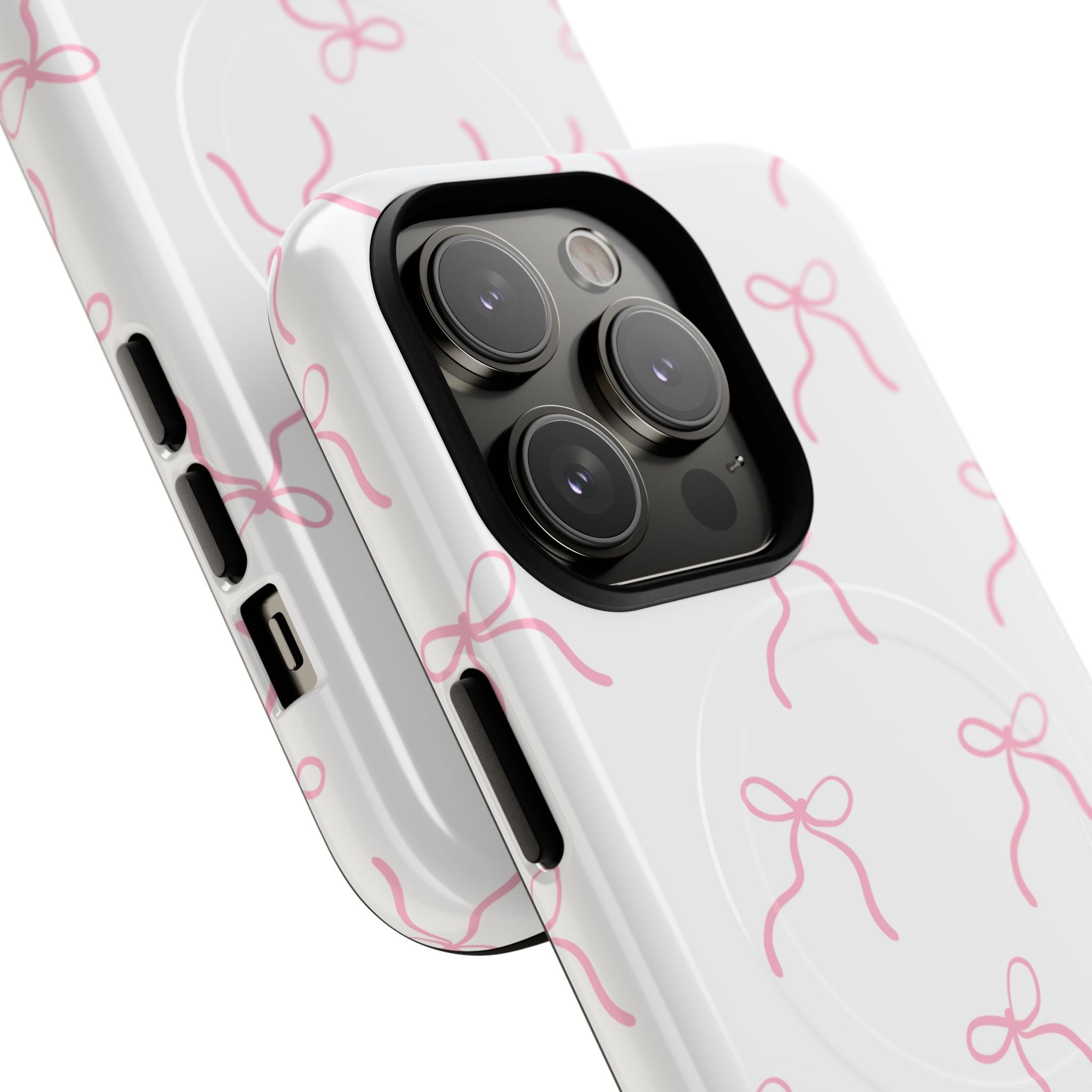 Pink Bow Pattern Phone Case | Tough Magnetic Case