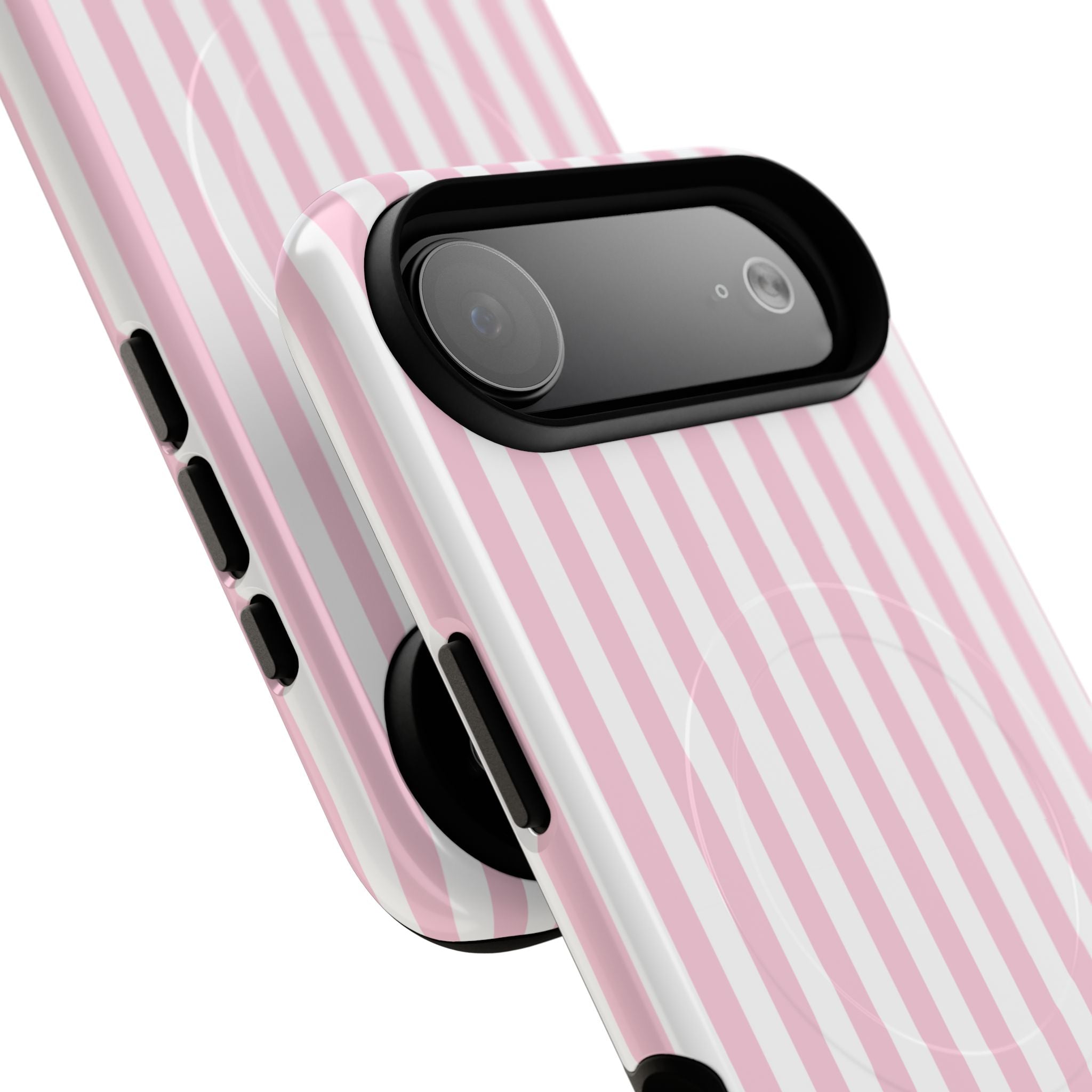 Pink Vertical Stripe phone case | Tough Magnetic Case