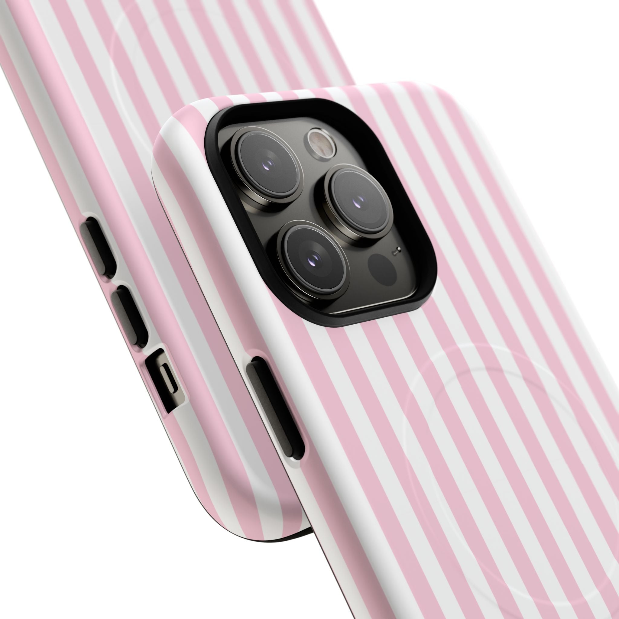 Pink Vertical Stripe phone case | Tough Magnetic Case