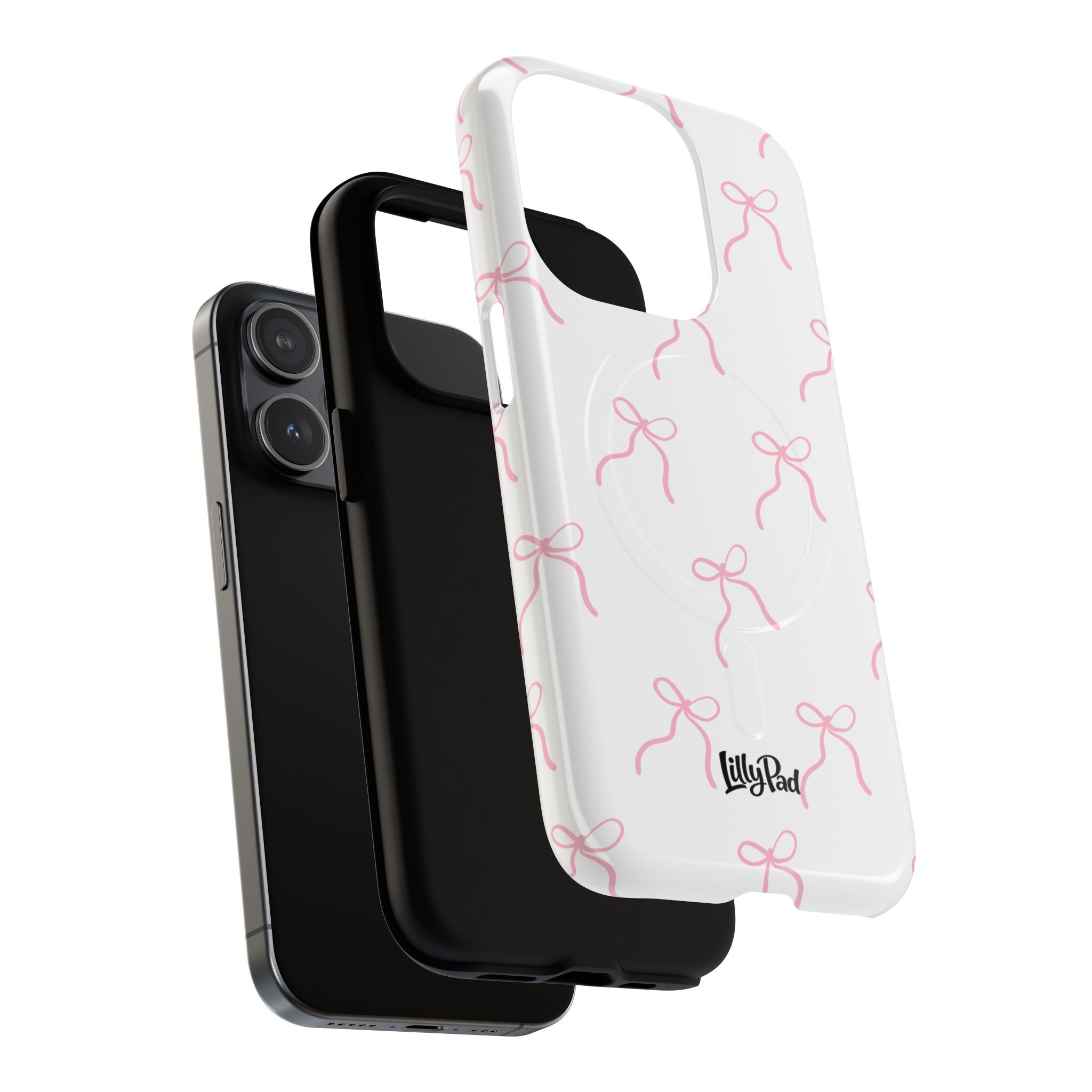 Pink Bow Pattern Phone Case | Tough Magnetic Case
