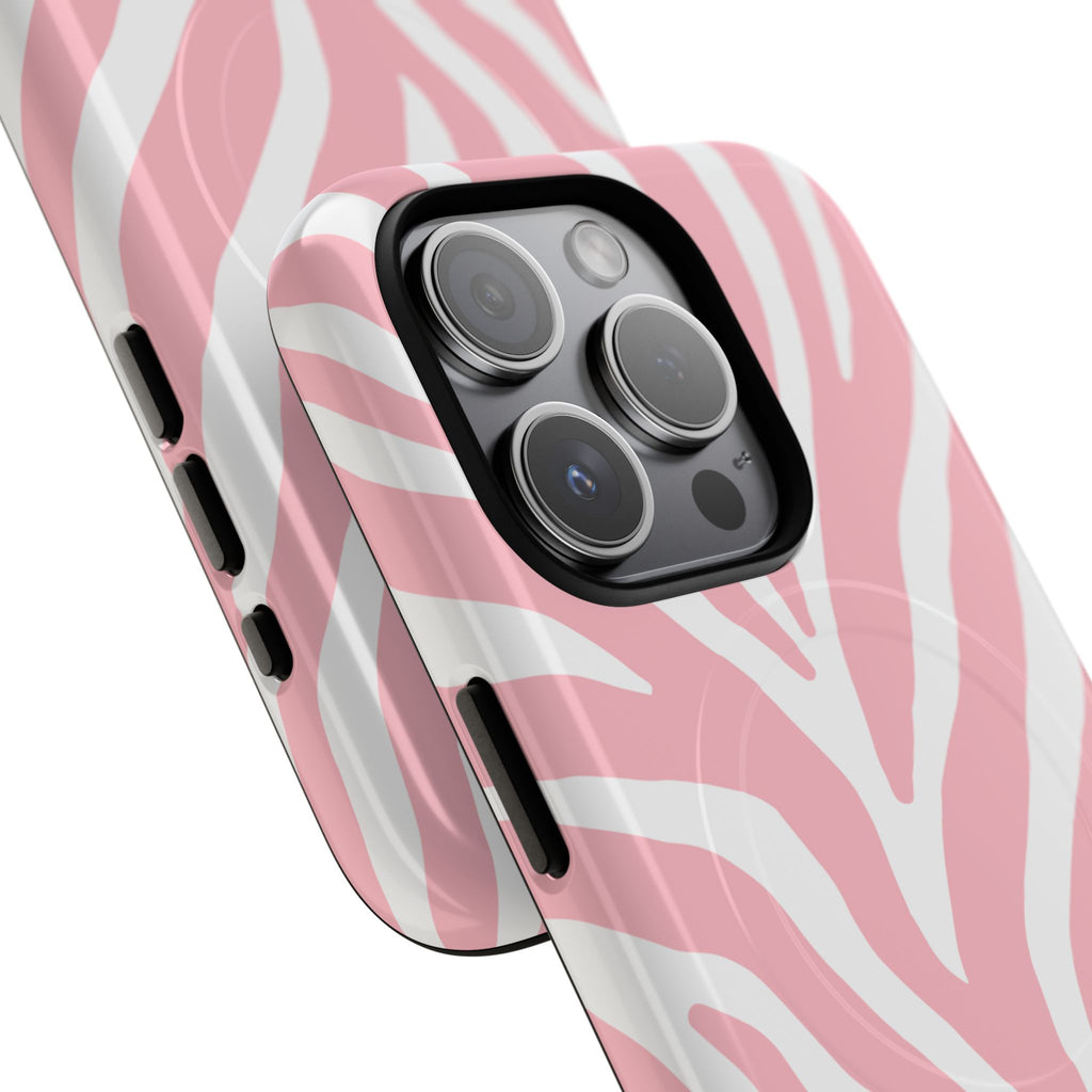 Pink Zebra Print Phone Case | Magnetic Case