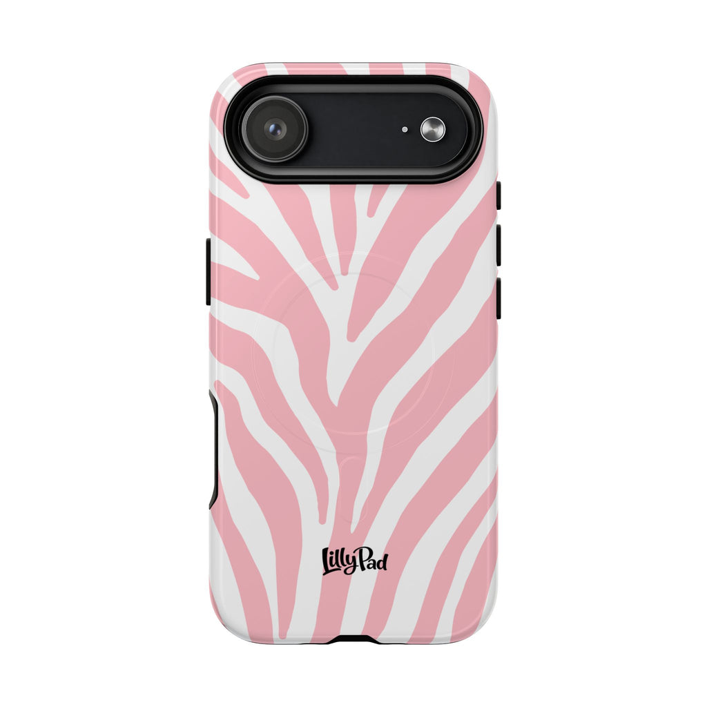 Pink Zebra Print Phone Case | Magnetic Case