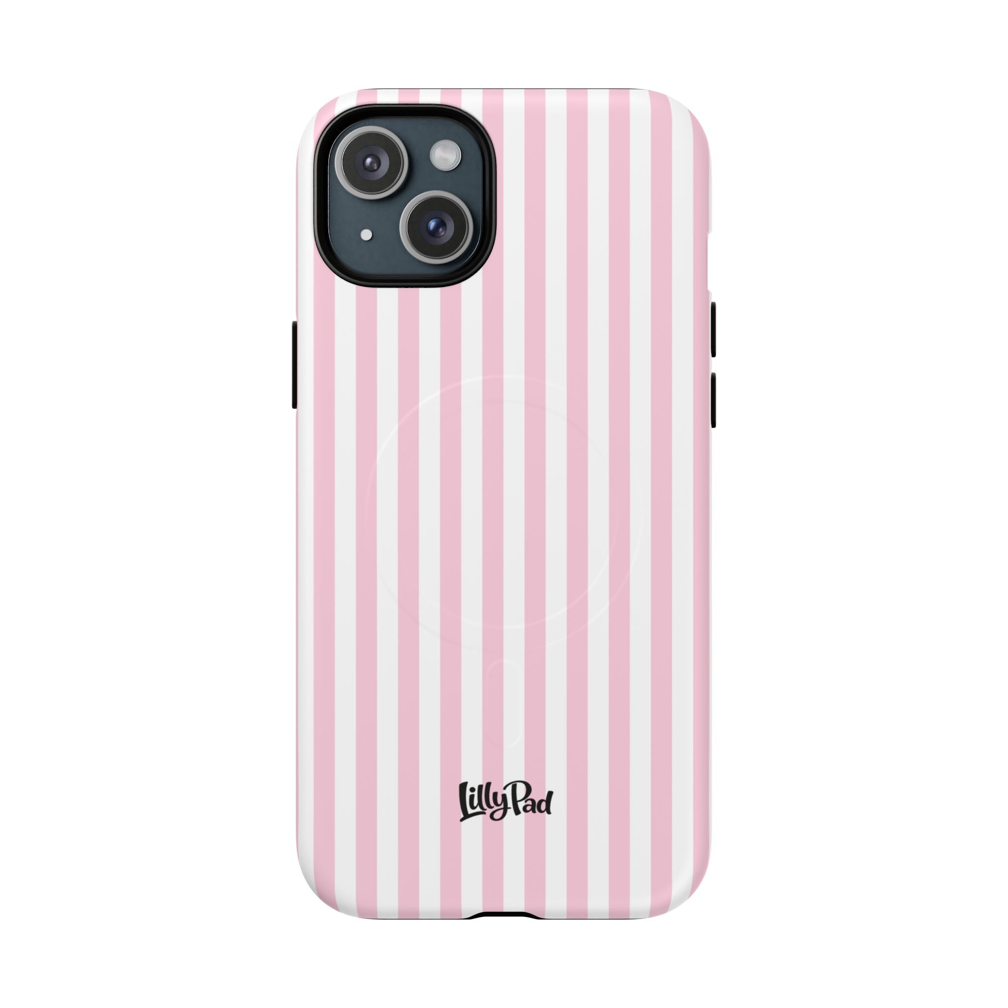 Pink Vertical Stripe phone case | Tough Magnetic Case