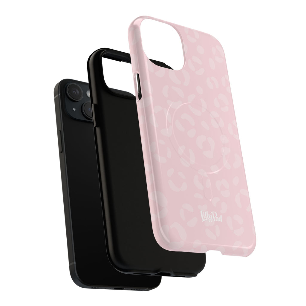 Pink Leopard Print Phone Case | Tough Magnetic Case
