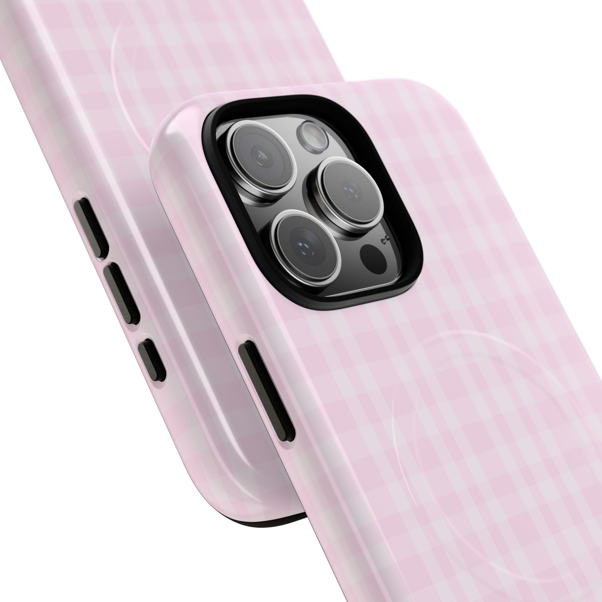 Pink Gingham Phone Case | Tough Magnetic Case