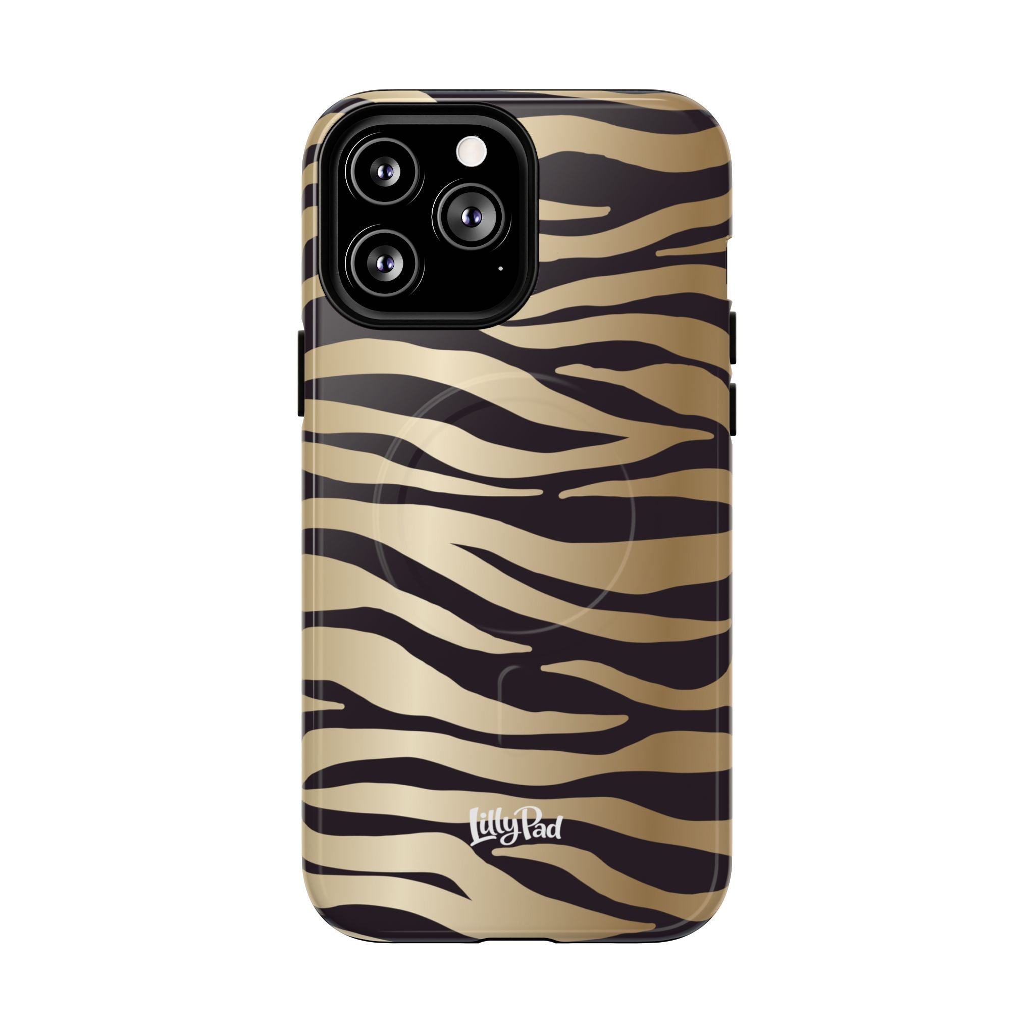 Gold Zebra Stripe Phone Case | Tough Magnetic Case