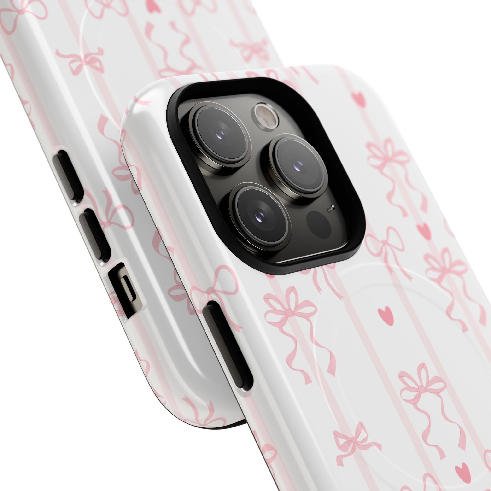 Pink Ribbon Pattern Phone Case | Tough Magnetic Case